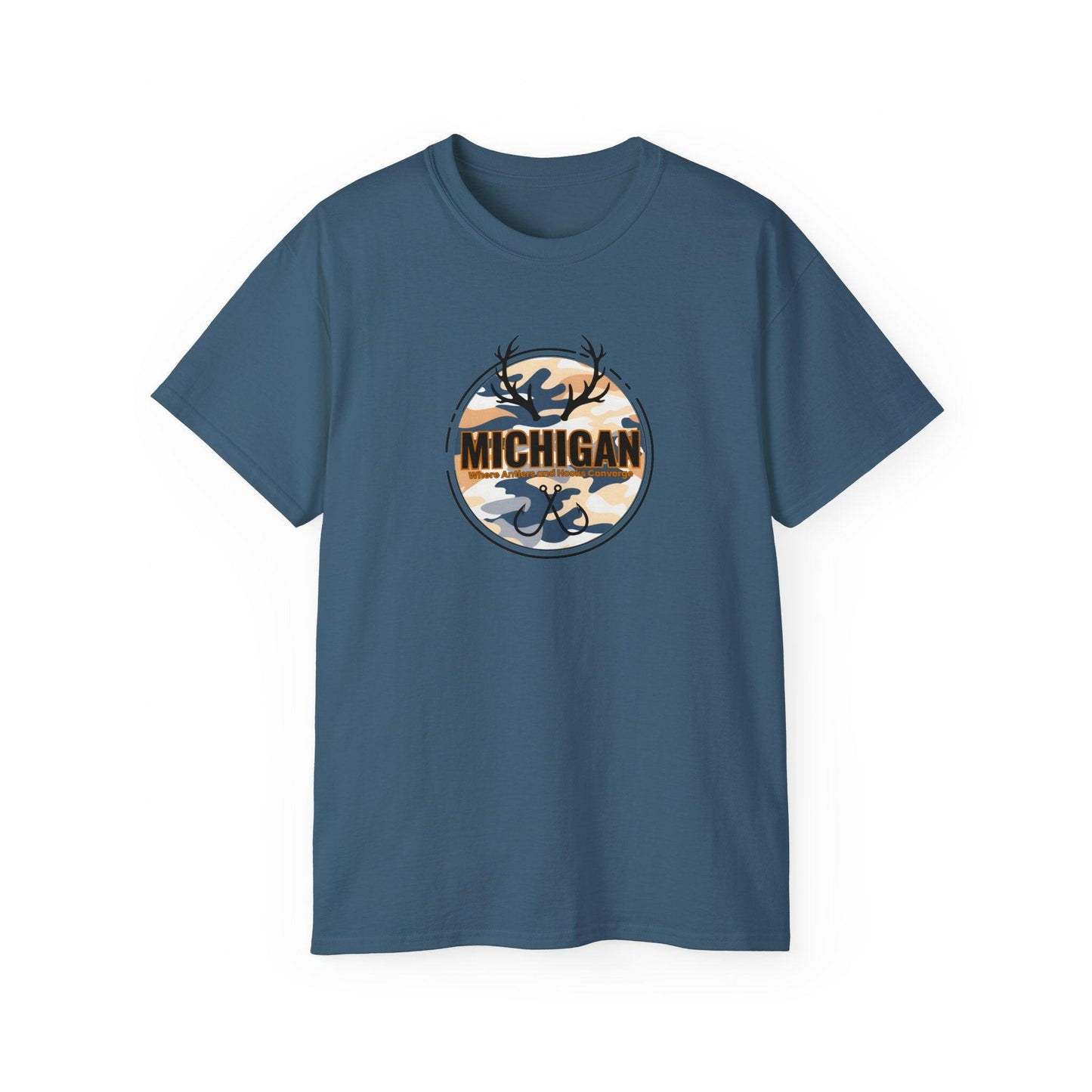 Michigan Antler & Hook Unisex Tee
