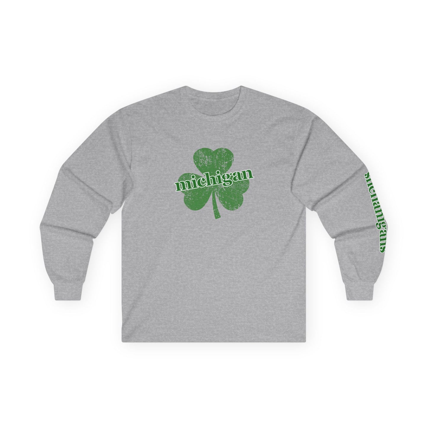 St. Patrick's Day Michigan Long Sleeve Tee - Unisex Ultra Cotton Shirt