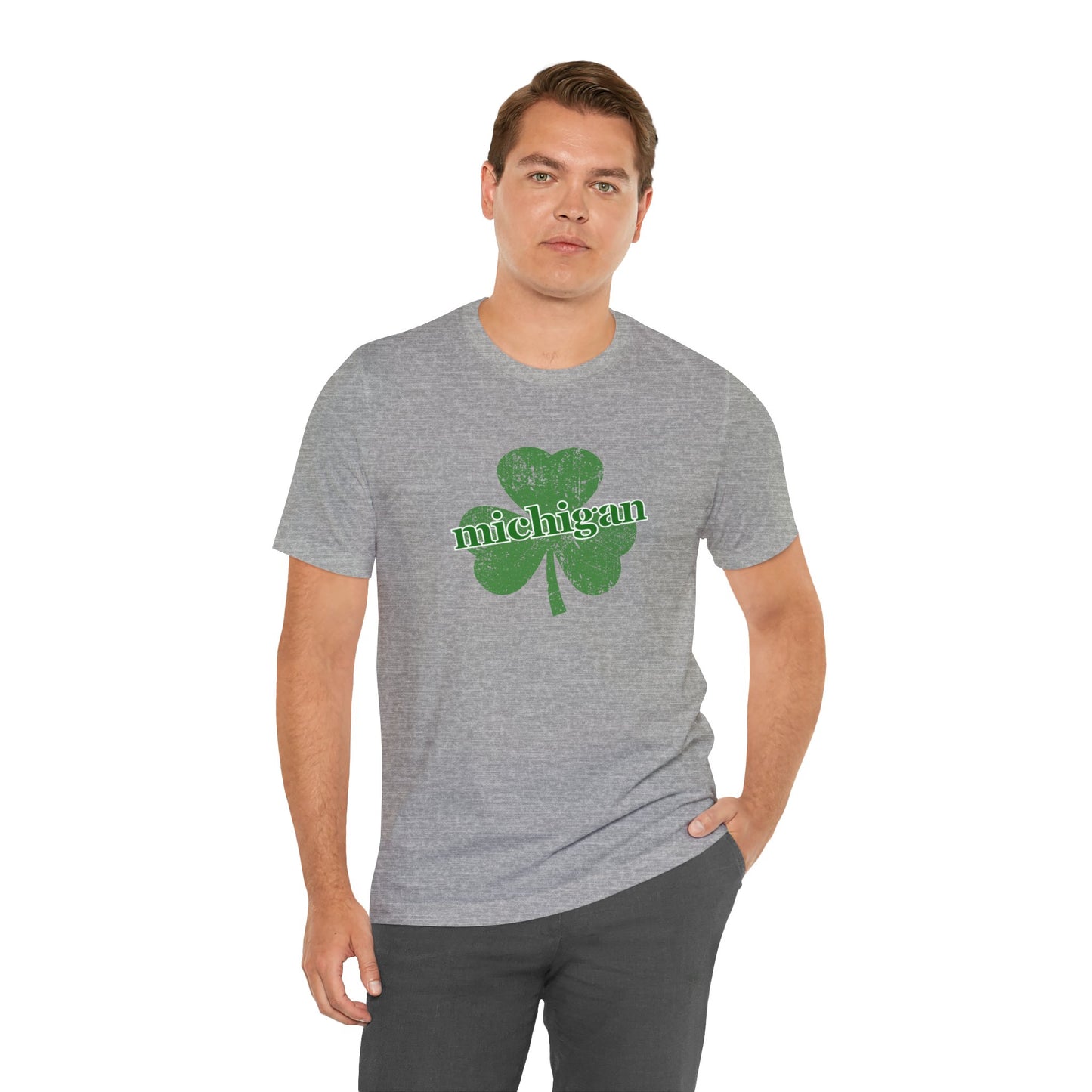 Michigan Shamrock Unisex Tee – Perfect for St. Patrick's Day Celebrations