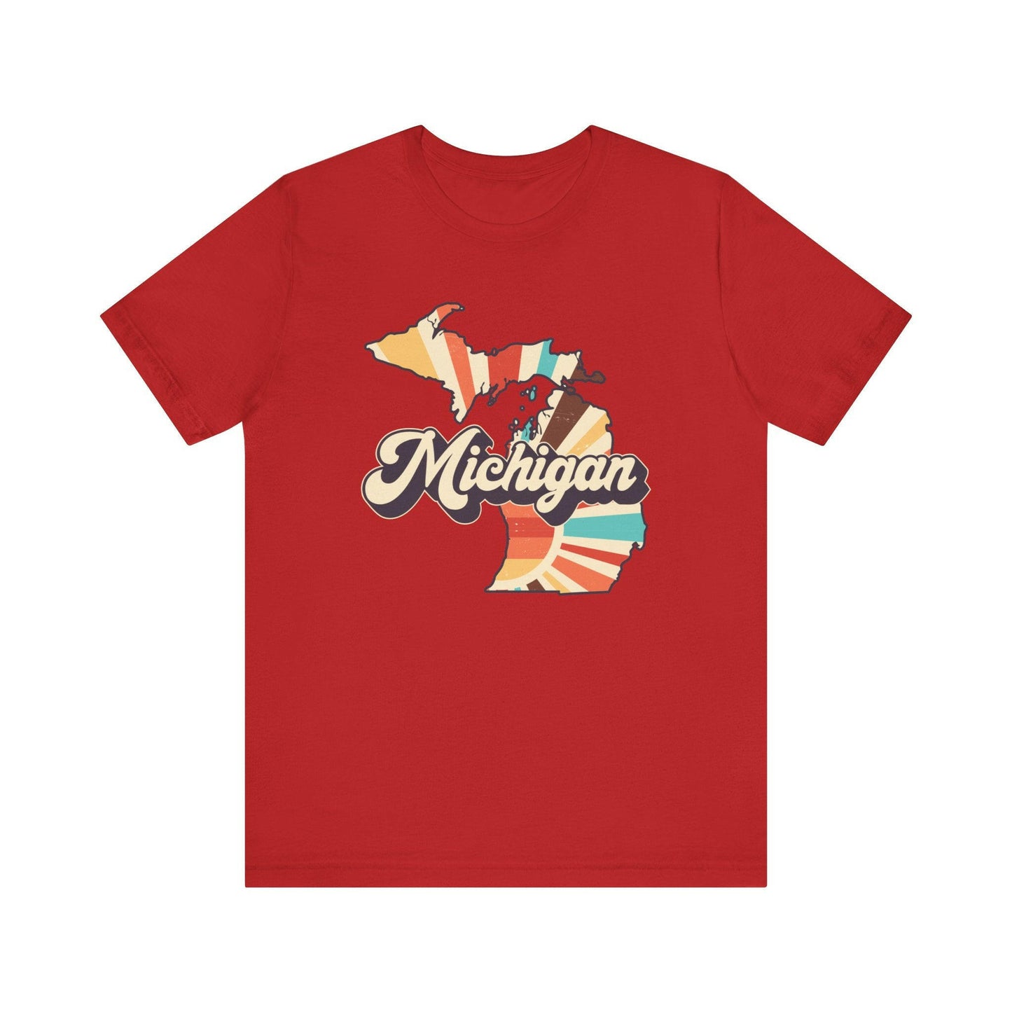 Vintage Sun Retro Michigan Unisex Tee