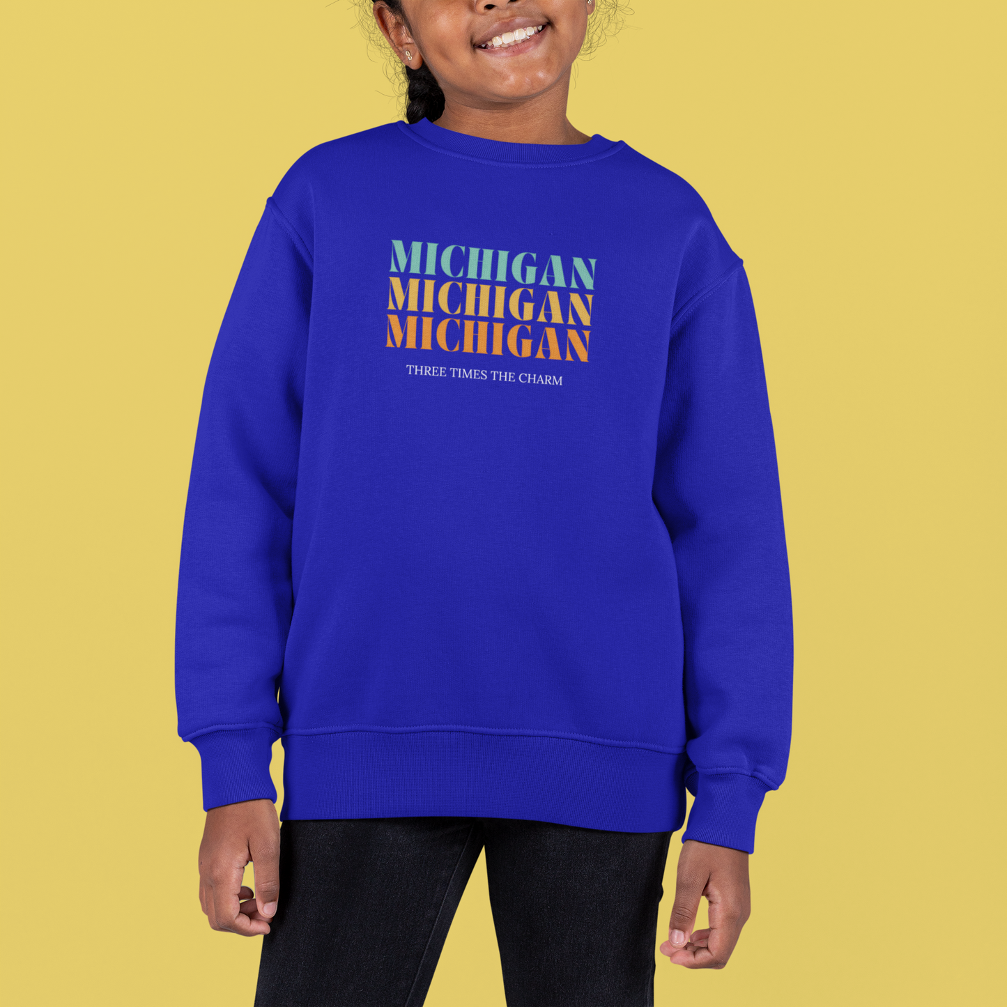 Lil' Michigan 3 Times the Charm Sweatshirt