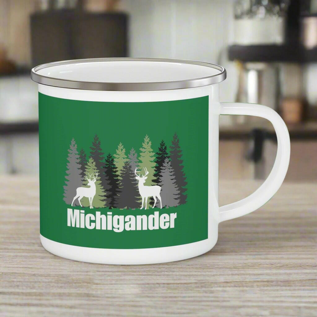 Michigander Wilderness Spirit Enamel Camping Mug
