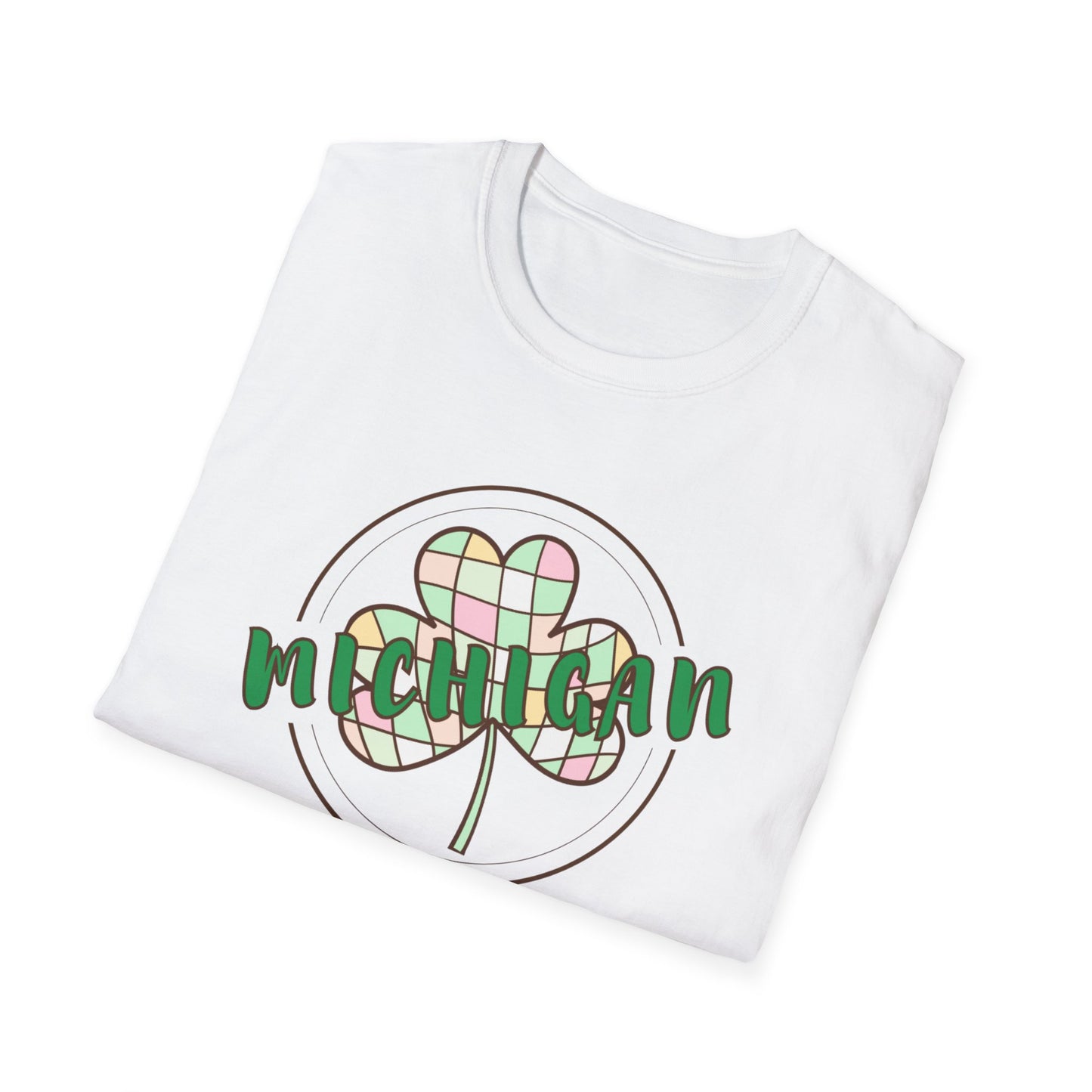 Michigan Plaid Clover St. Patrick’s Day Tee