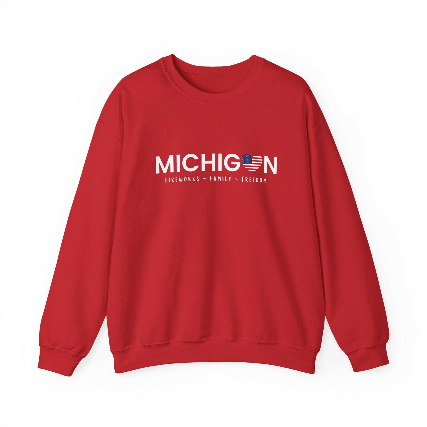 Michigan Fireworks, Family, Freedom Sweatshirt
