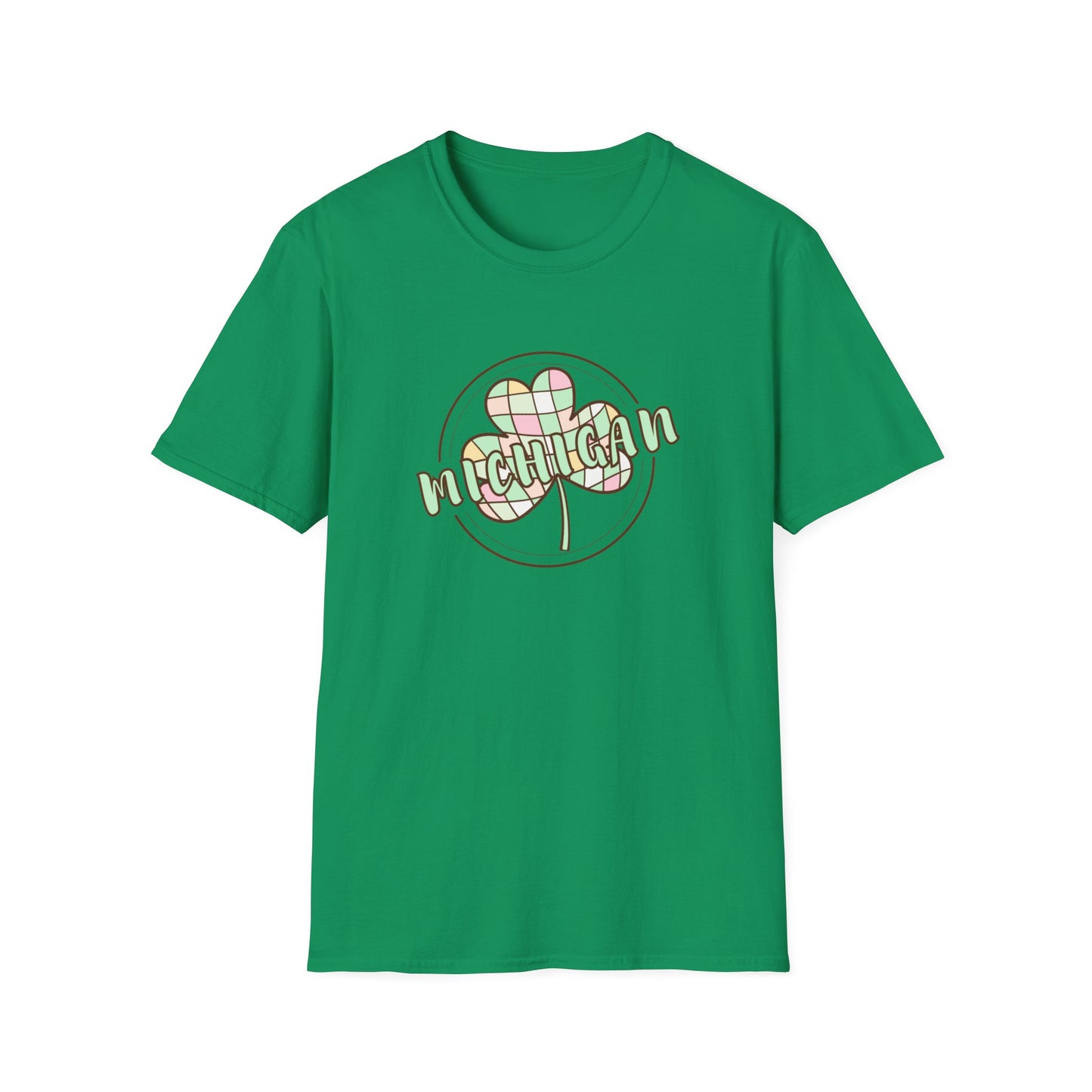Michigan Plaid Clover St. Patrick’s Day Tee