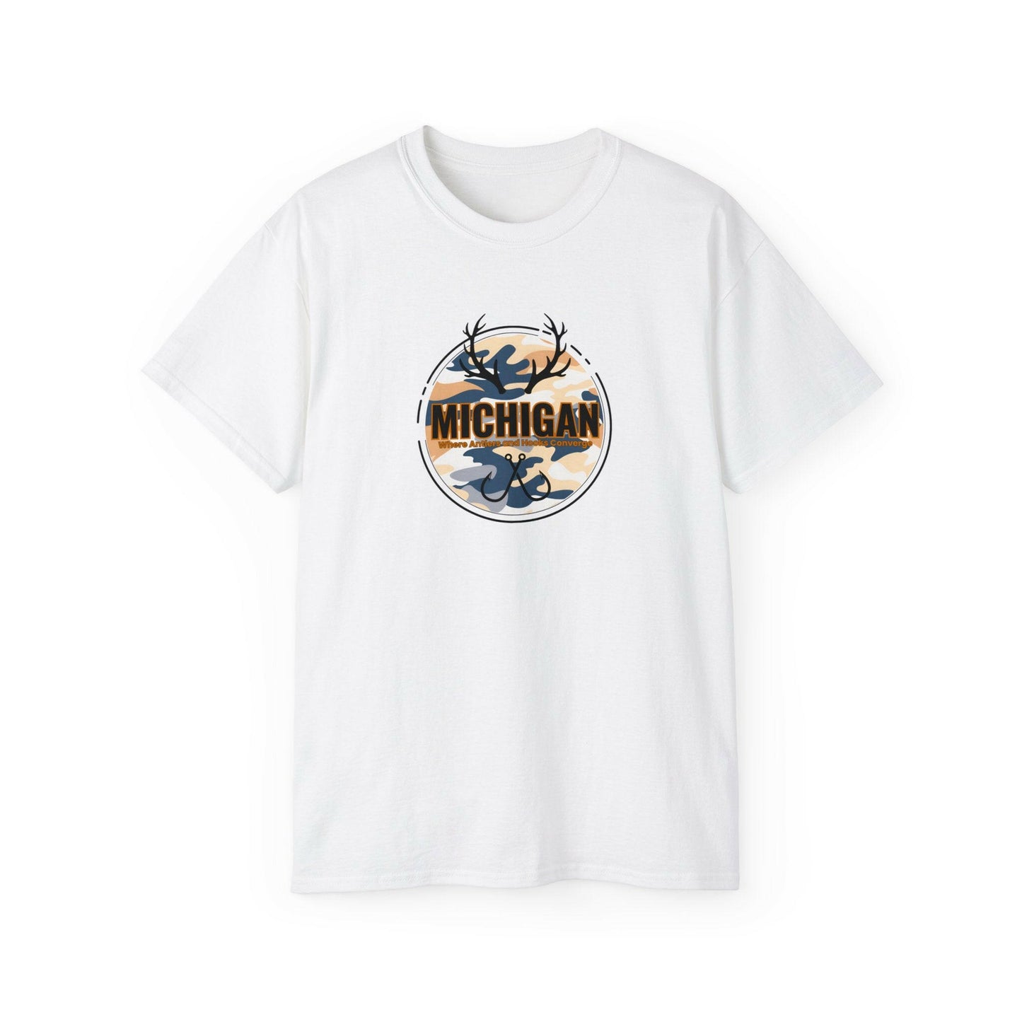 Michigan Antler & Hook Unisex Tee