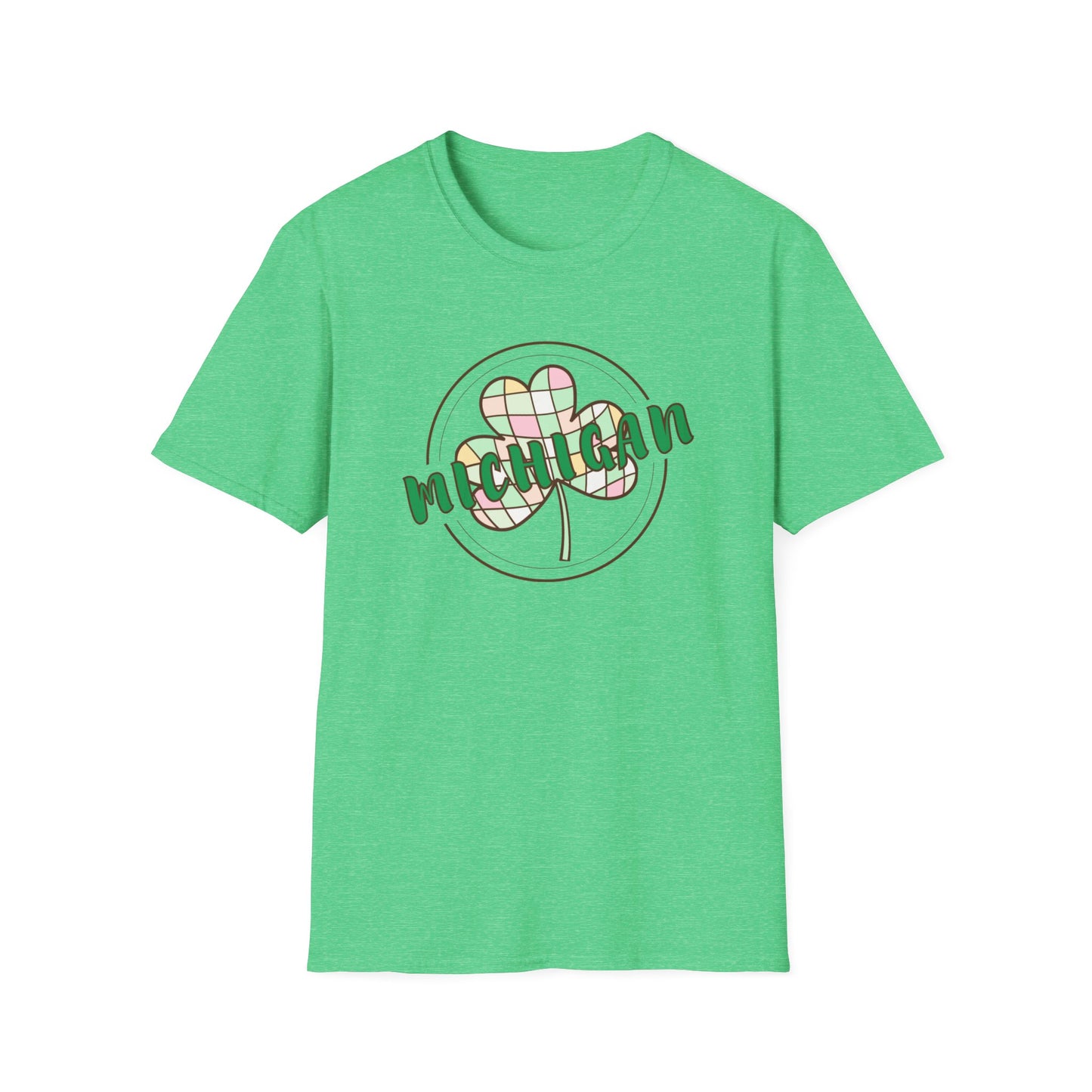 Michigan Plaid Clover St. Patrick’s Day Tee
