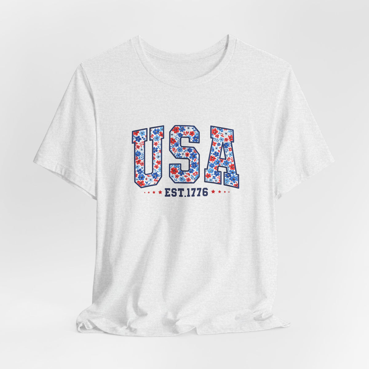 USA Floral Tee