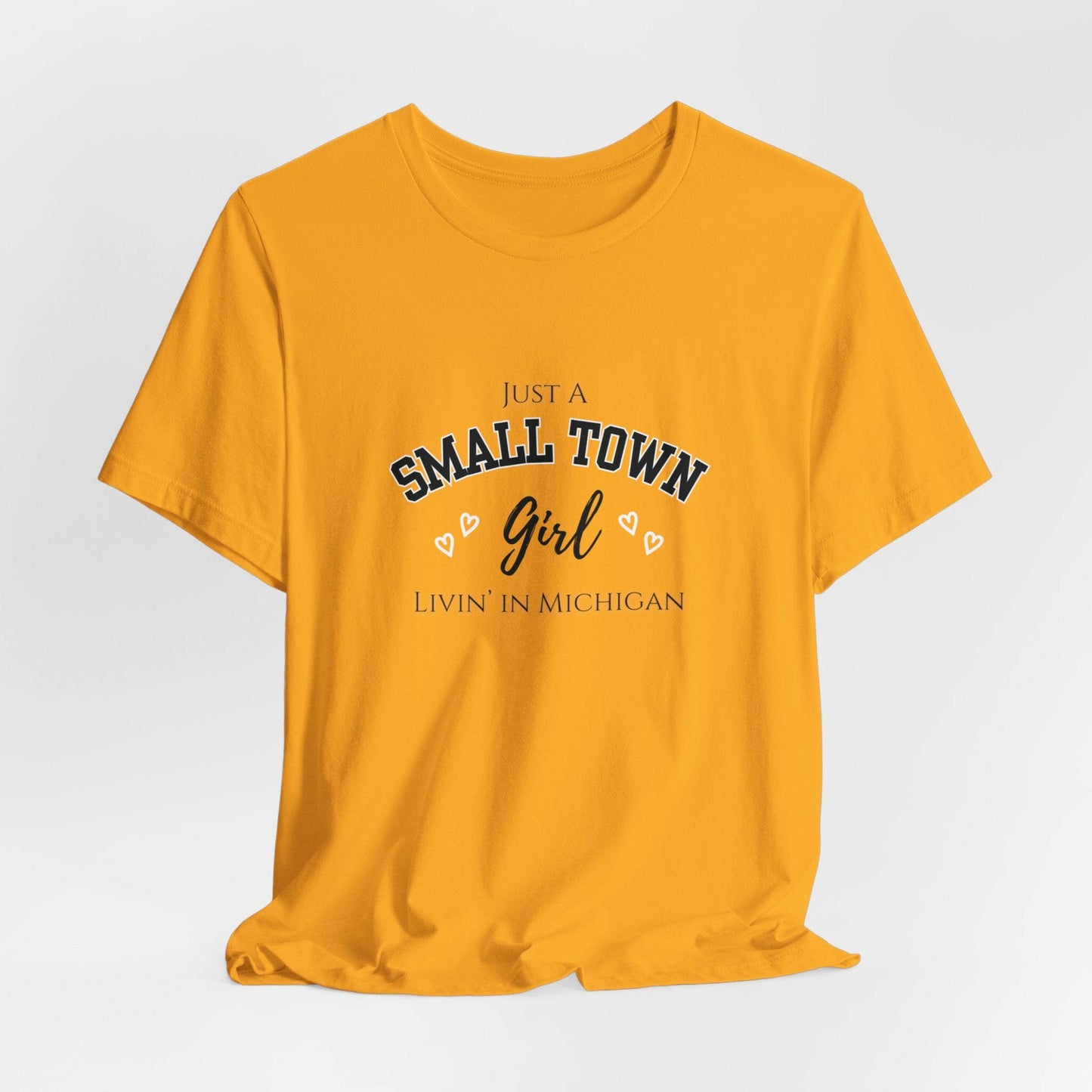 Small Town Girl - Livin' in Michigan Jersey Short Sleeve Tee