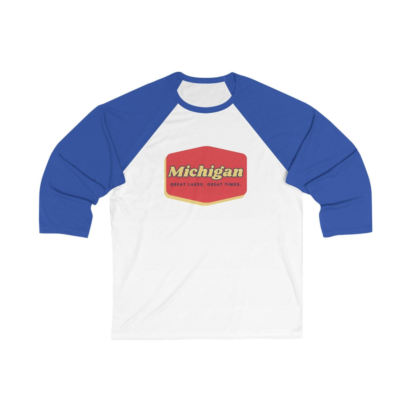 Great Lakes. Great Times. Unisex 3\4 Sleeve Baseball Tee