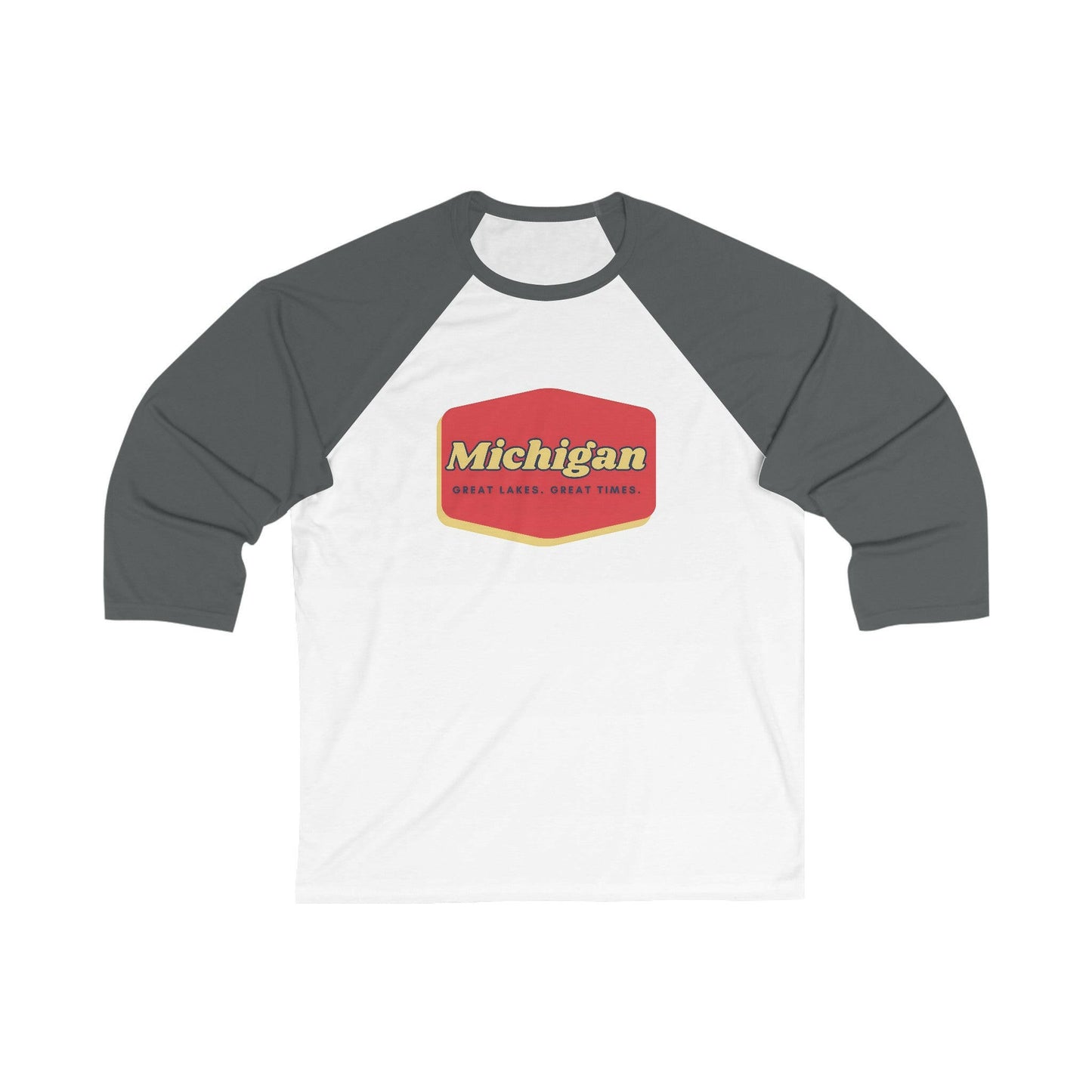 Great Lakes. Great Times. Unisex 3\4 Sleeve Baseball Tee