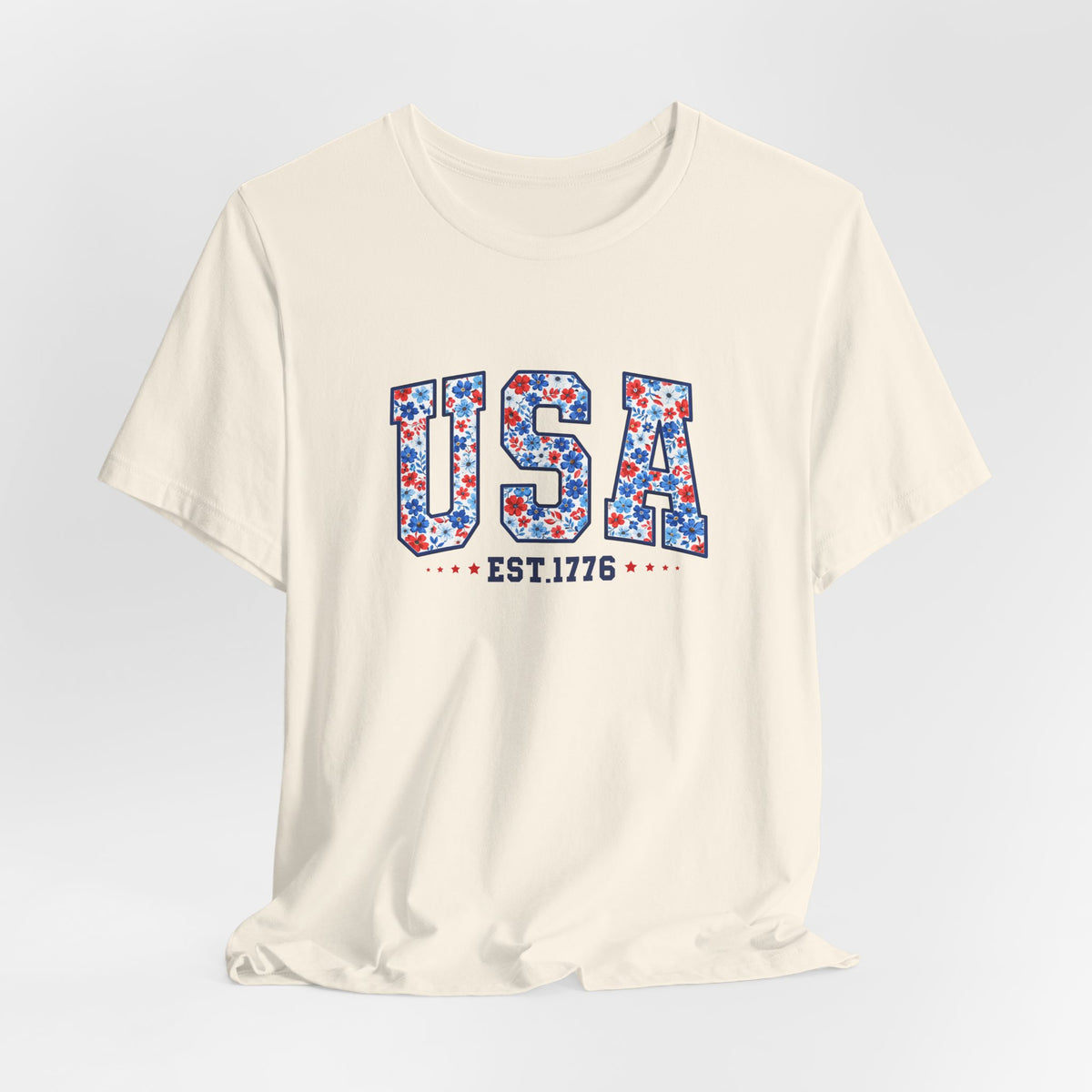 USA Floral Tee