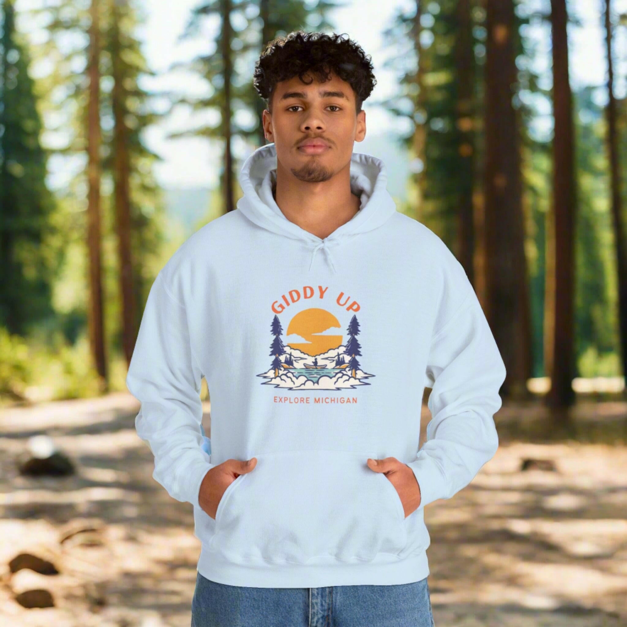 Gidde Rappare Giddy Up - Explore Michigan Unisex Heavy Blend™ Hoodie