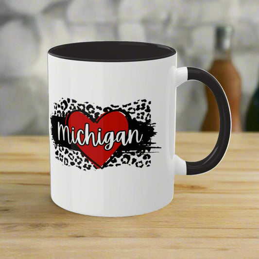 Wild at Heart Michigan Colorful Mugs, 11oz