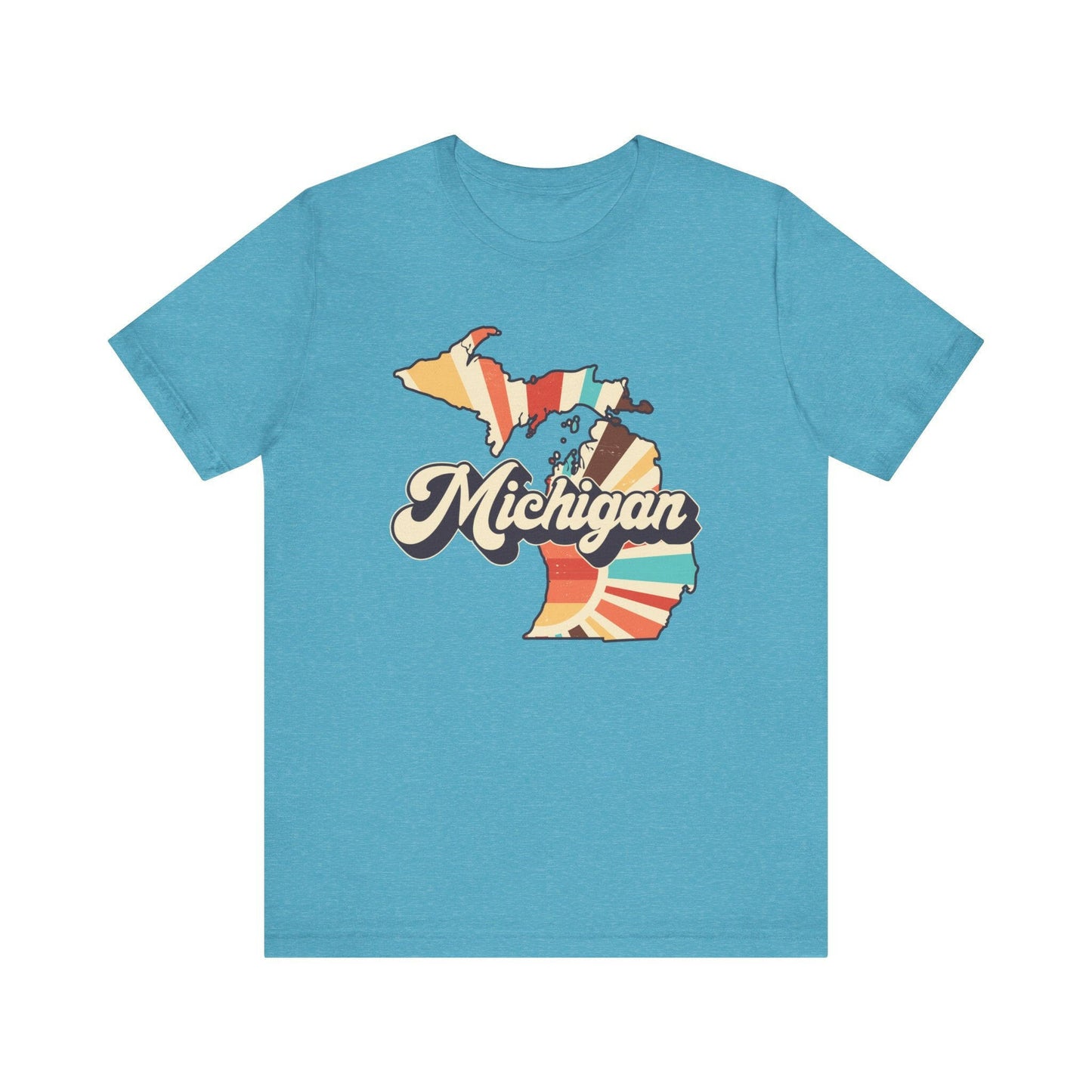 Vintage Sun Retro Michigan Unisex Tee