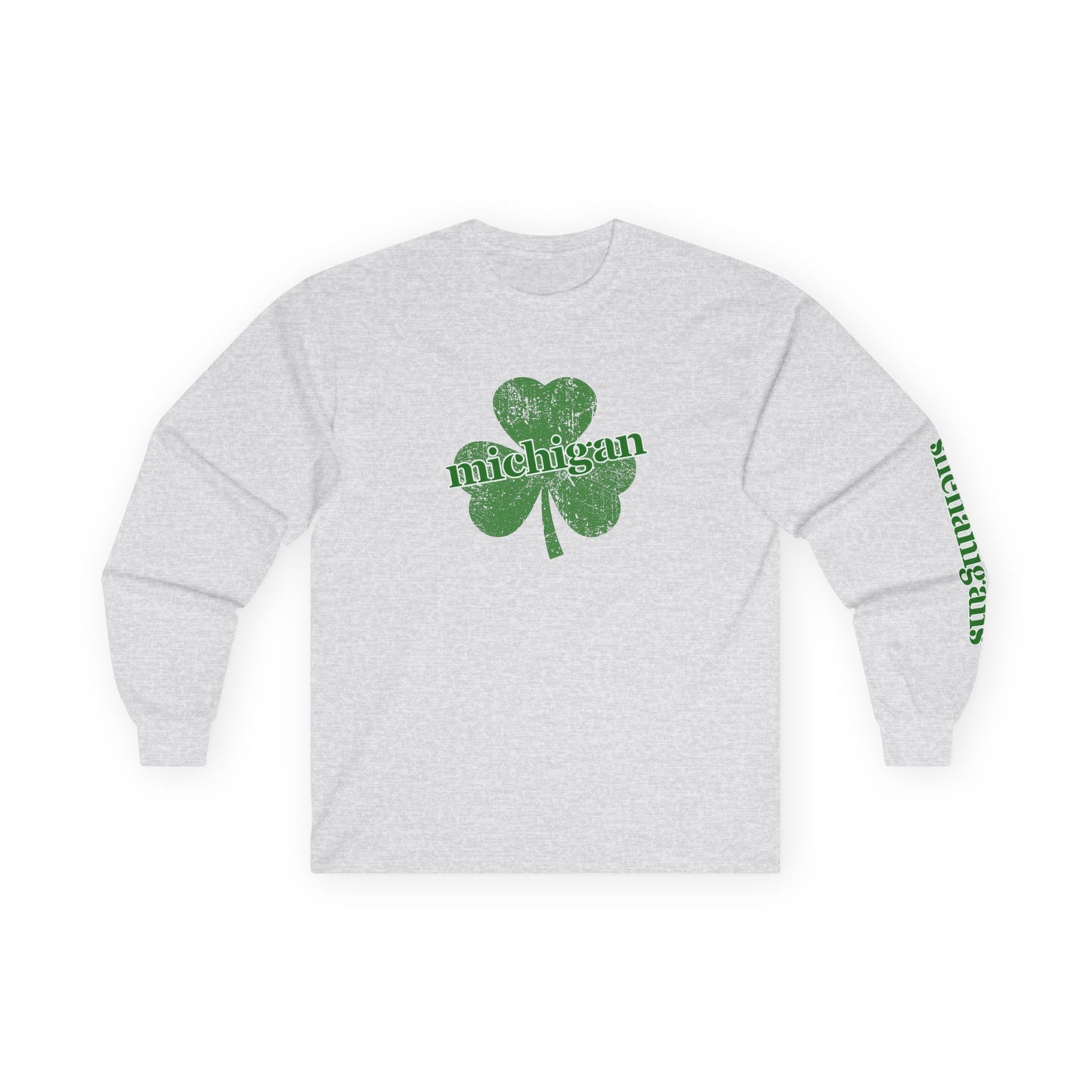 St. Patrick's Day Michigan Long Sleeve Tee - Unisex Ultra Cotton Shirt