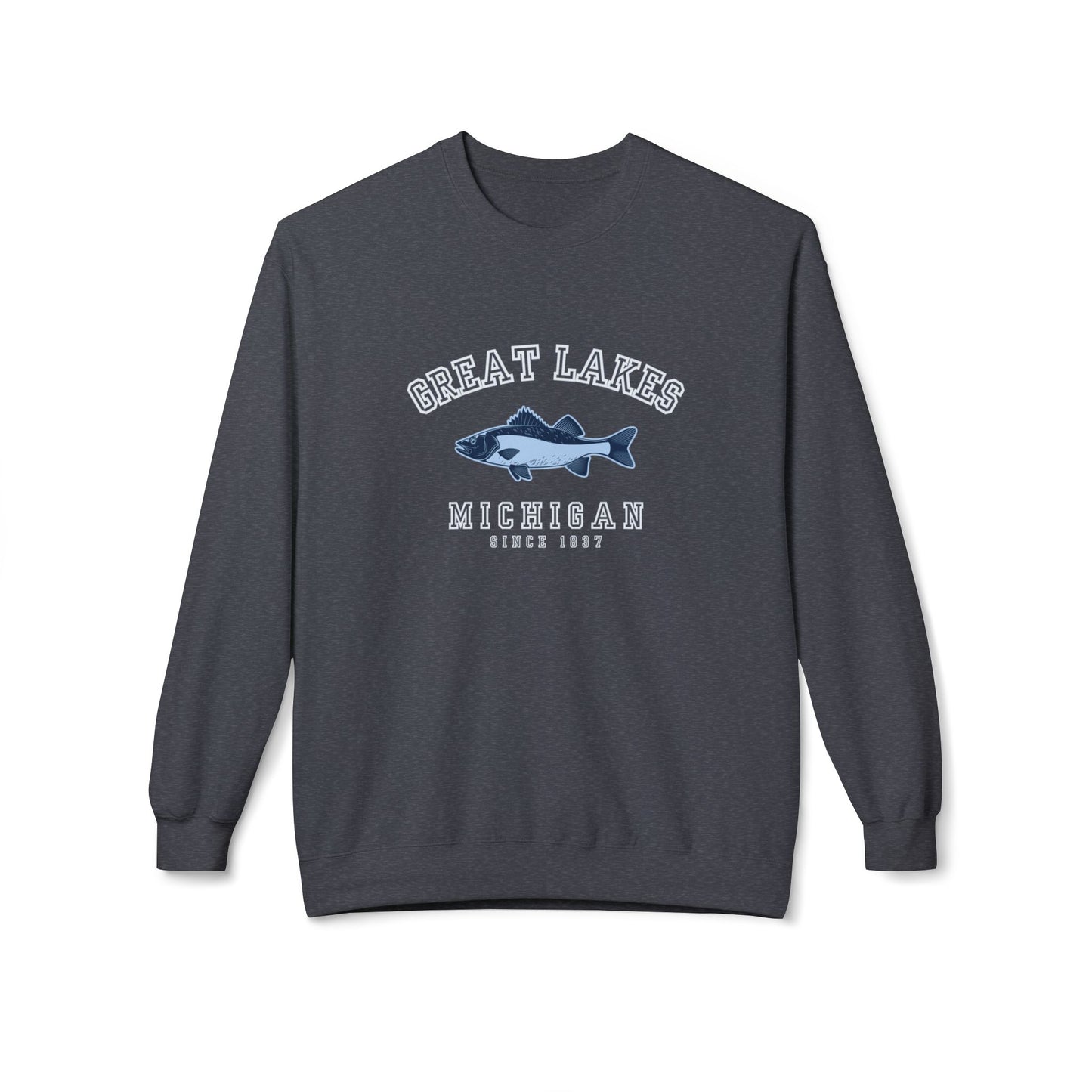 Walleye-in Around Michigan Sweatshirt