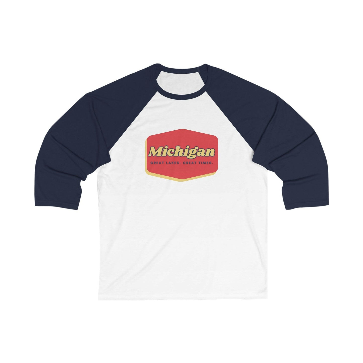 Great Lakes. Great Times. Unisex 3\4 Sleeve Baseball Tee