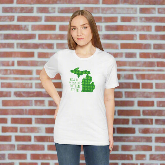 Kiss Me I'm From the Mitten State Tee