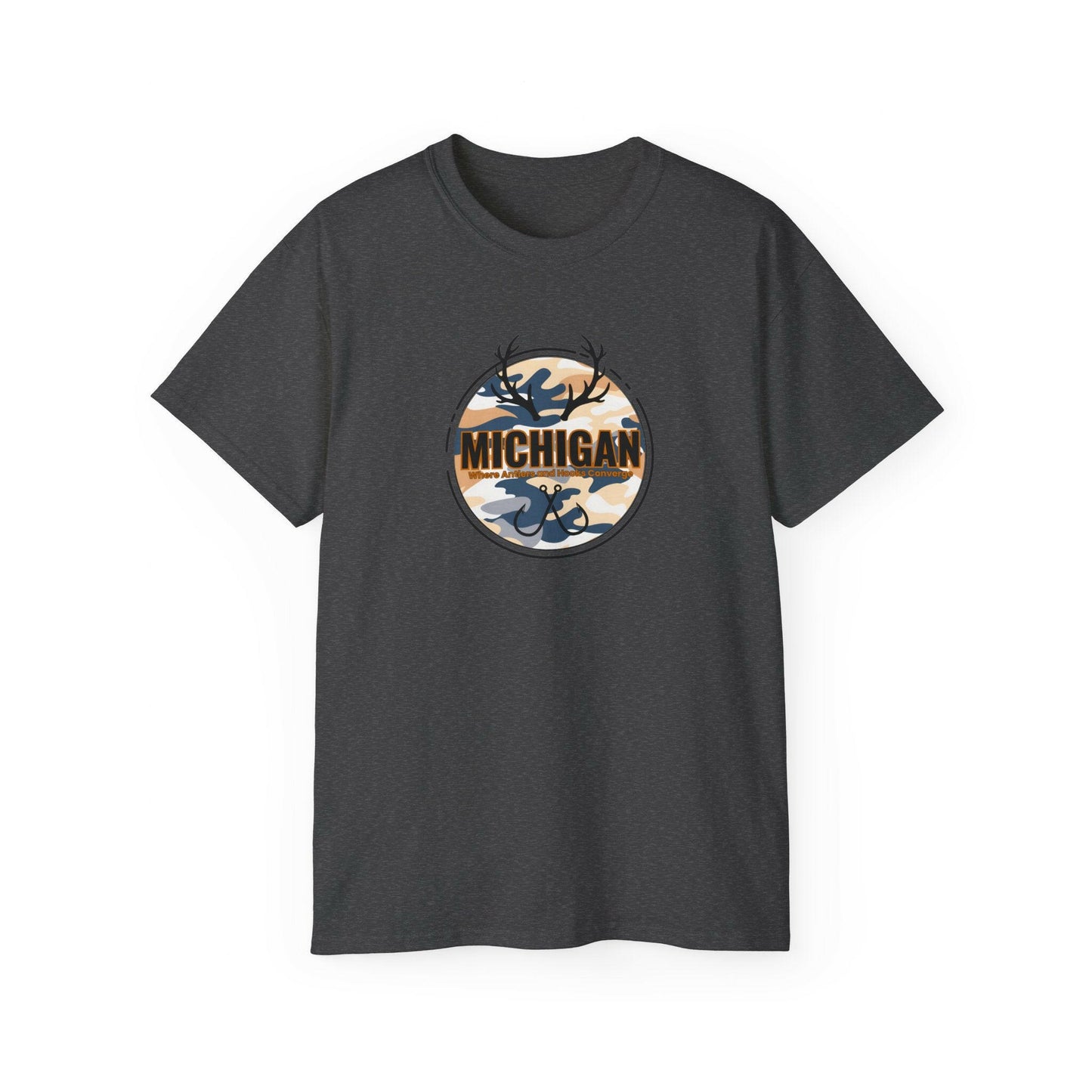 Michigan Antler & Hook Unisex Tee