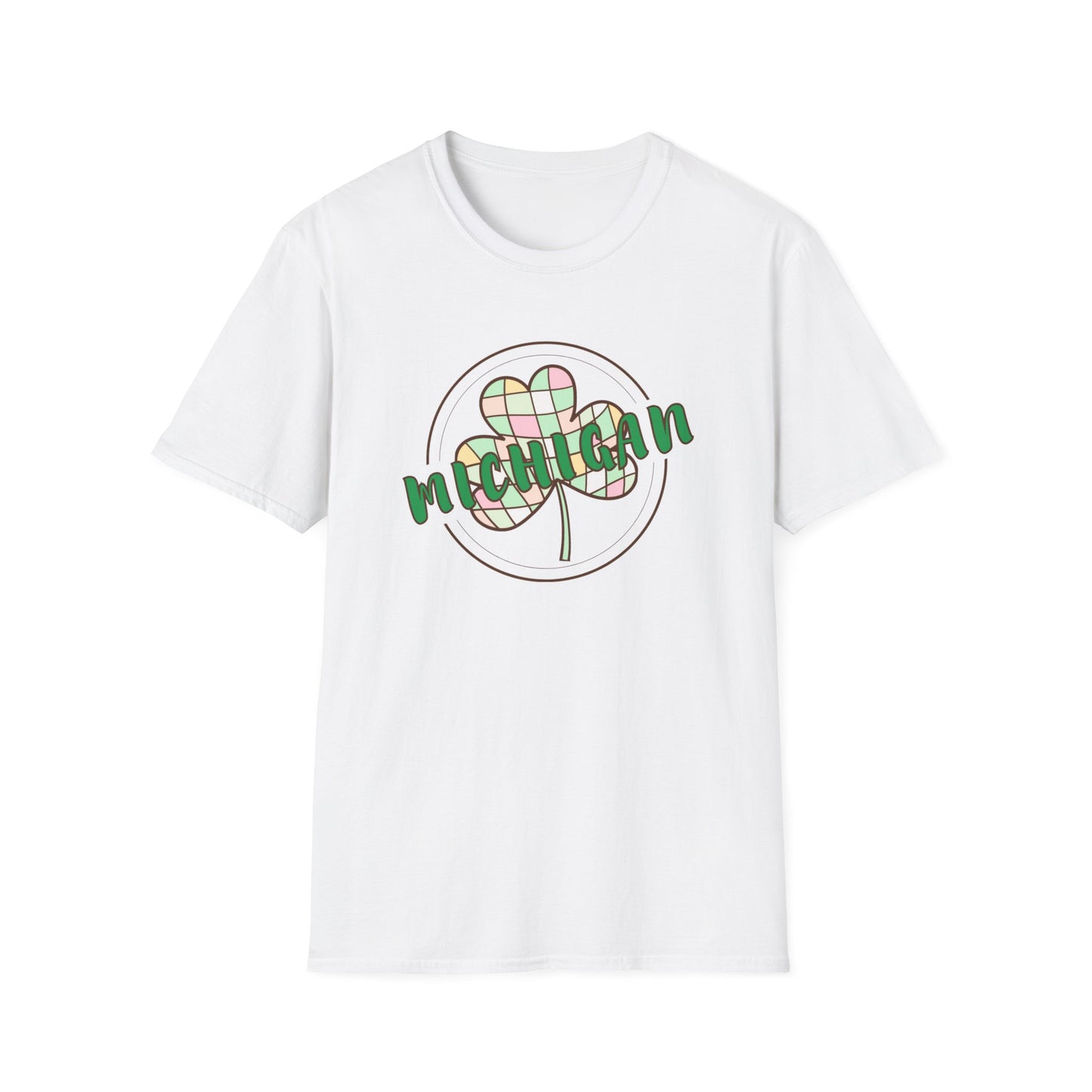 Michigan Plaid Clover St. Patrick’s Day Tee