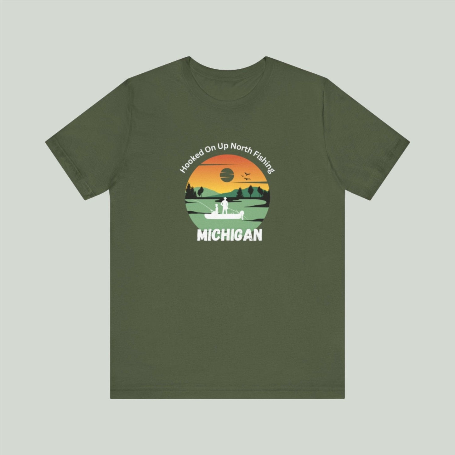 Hooked on Up North Fishing Tee