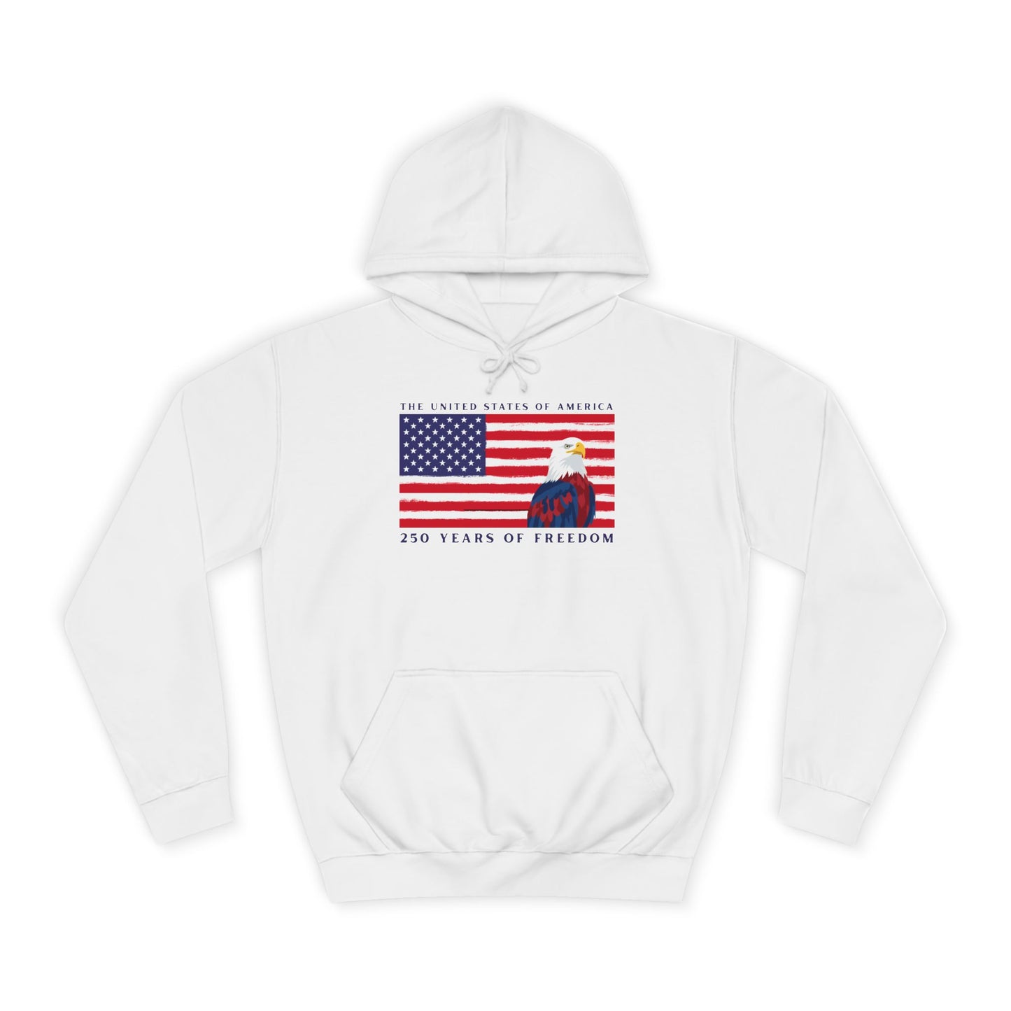 American Eagle Flag Hoodie — Patriotic USA College Sweatshirt