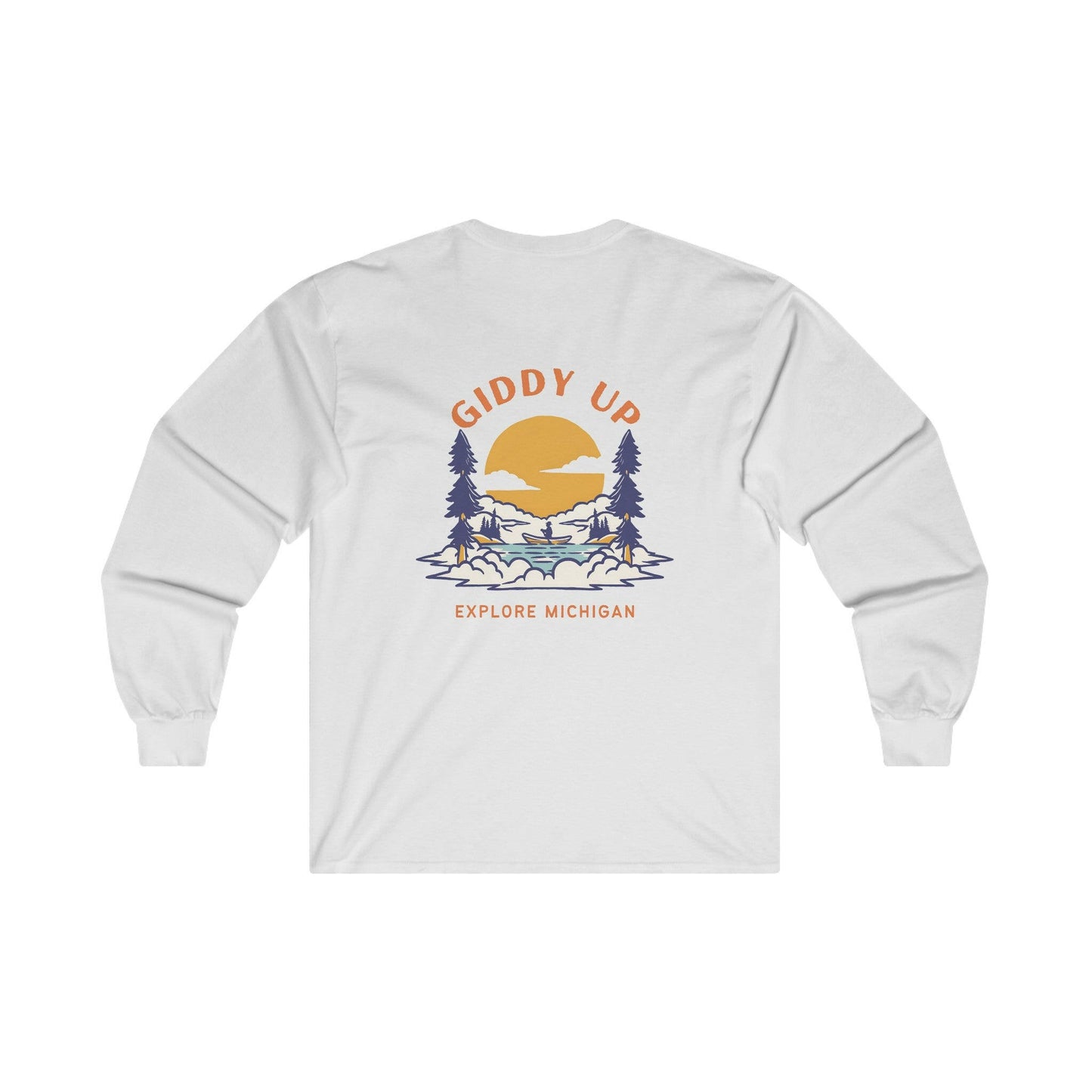 Giddy Up - Explore Michigan Unisex Long Sleeve Tee
