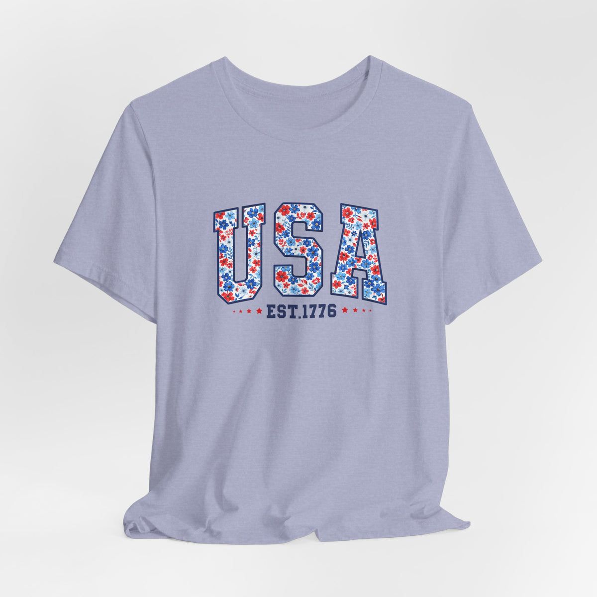 USA Floral Tee