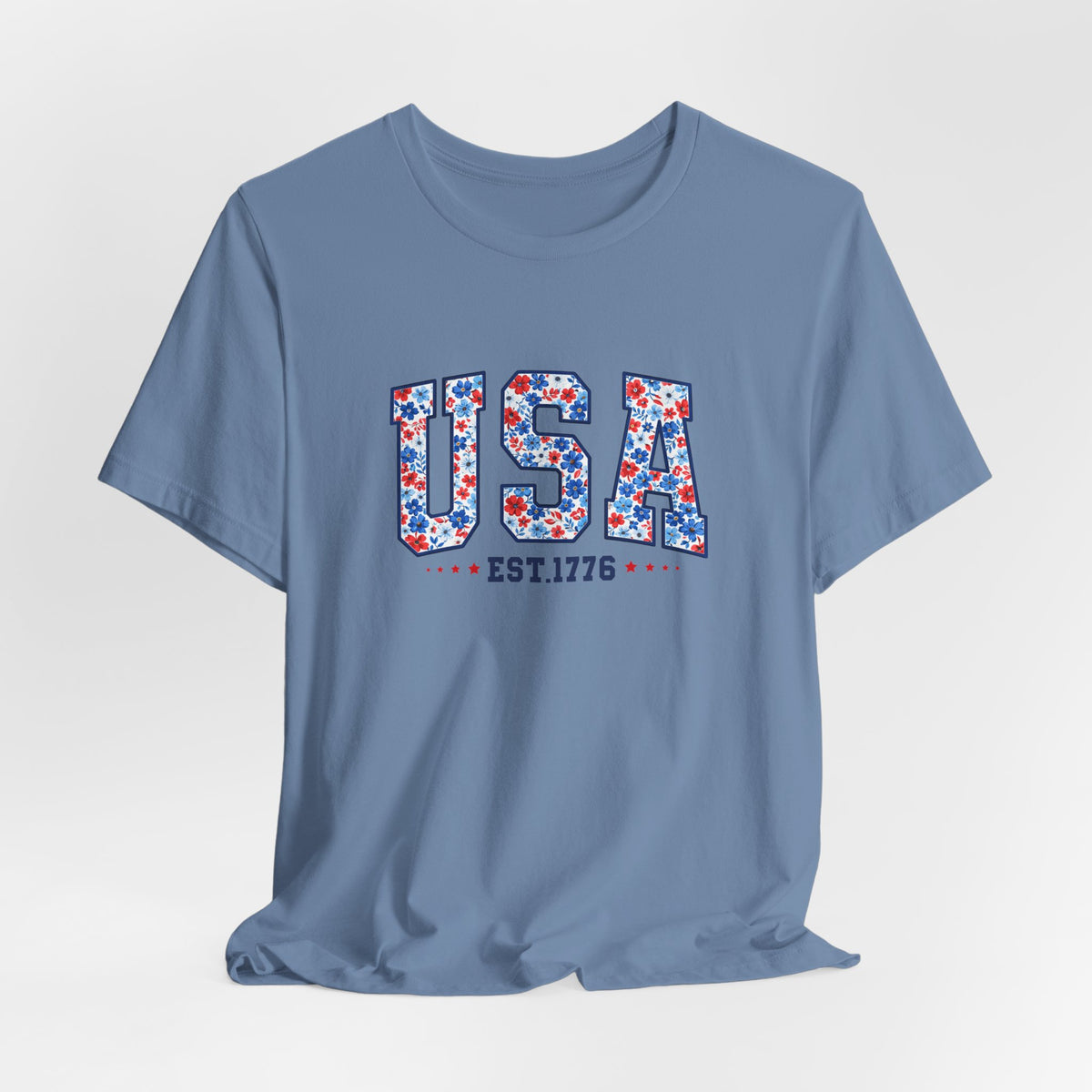 USA Floral Tee