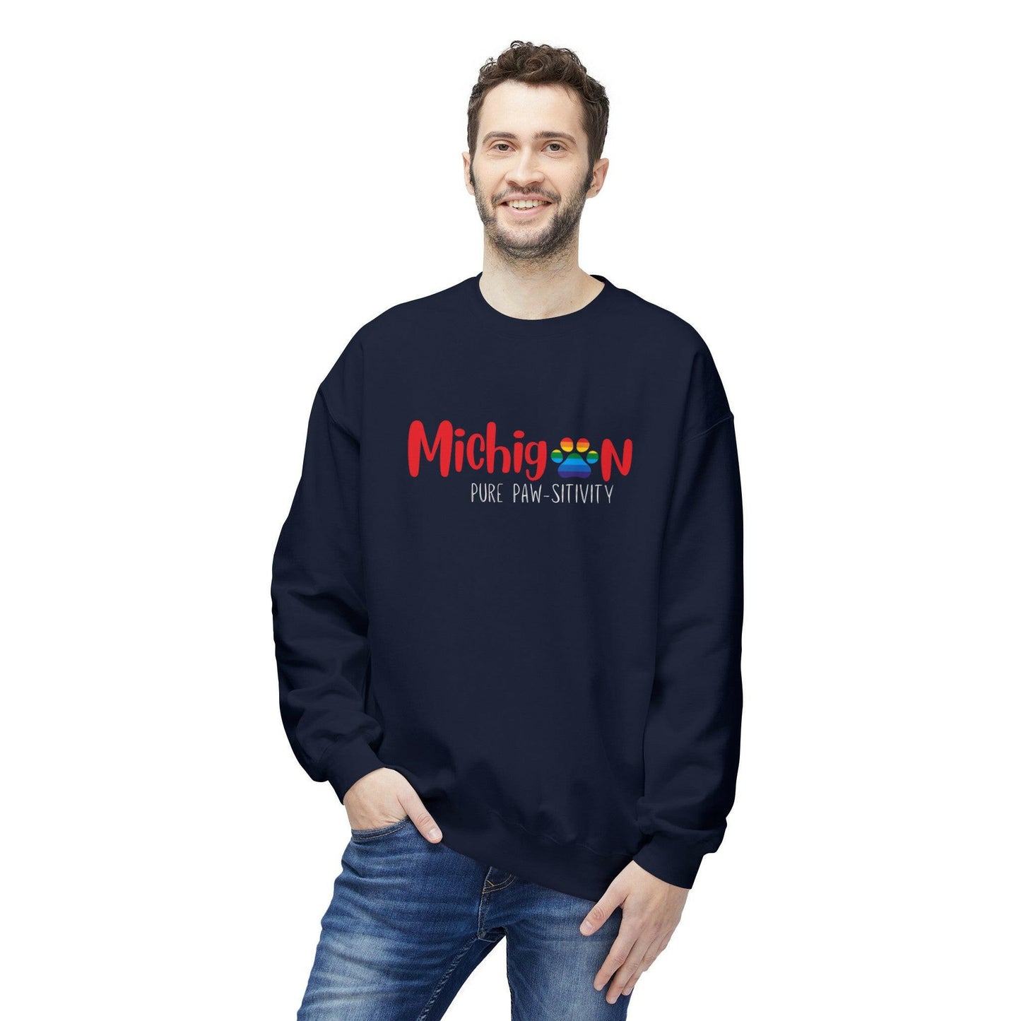 Michigan Pure Pawsitivity Crewneck Sweatshirt