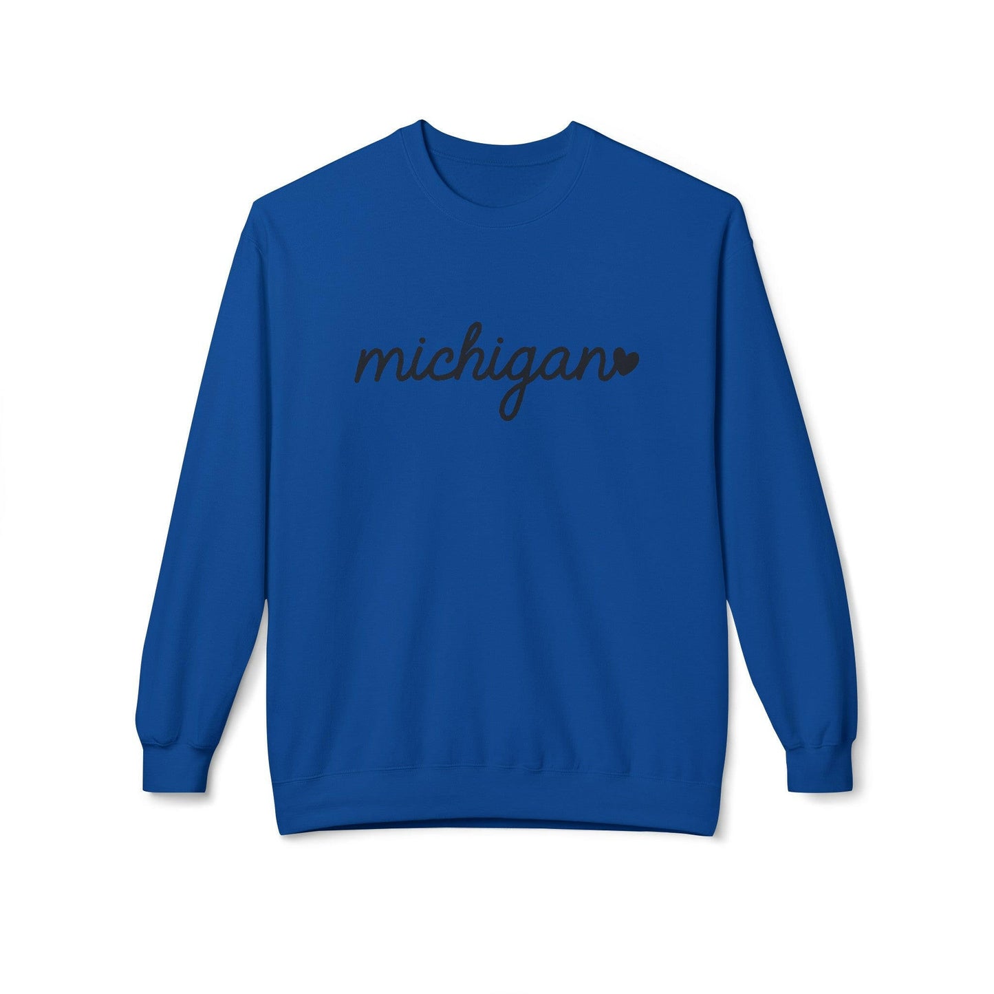 Royal Blue Michigan Has My Heart Sweatshirt