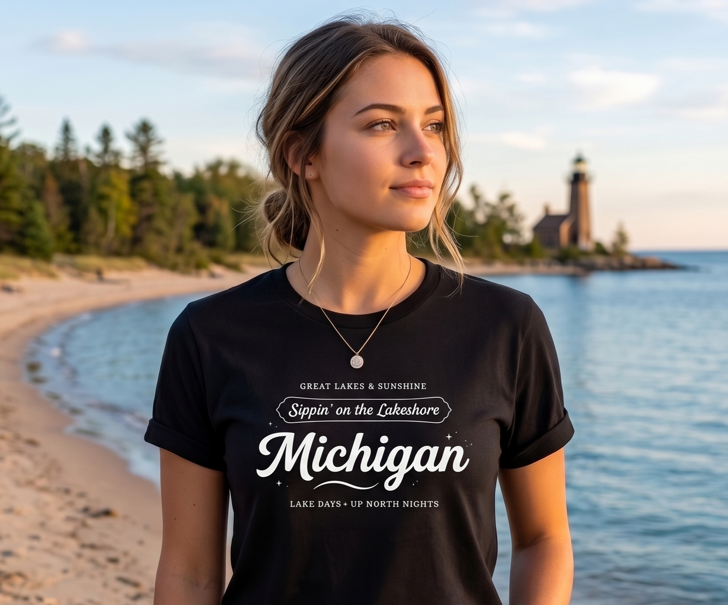Sippin' on the Lakeshore Michigan Tee