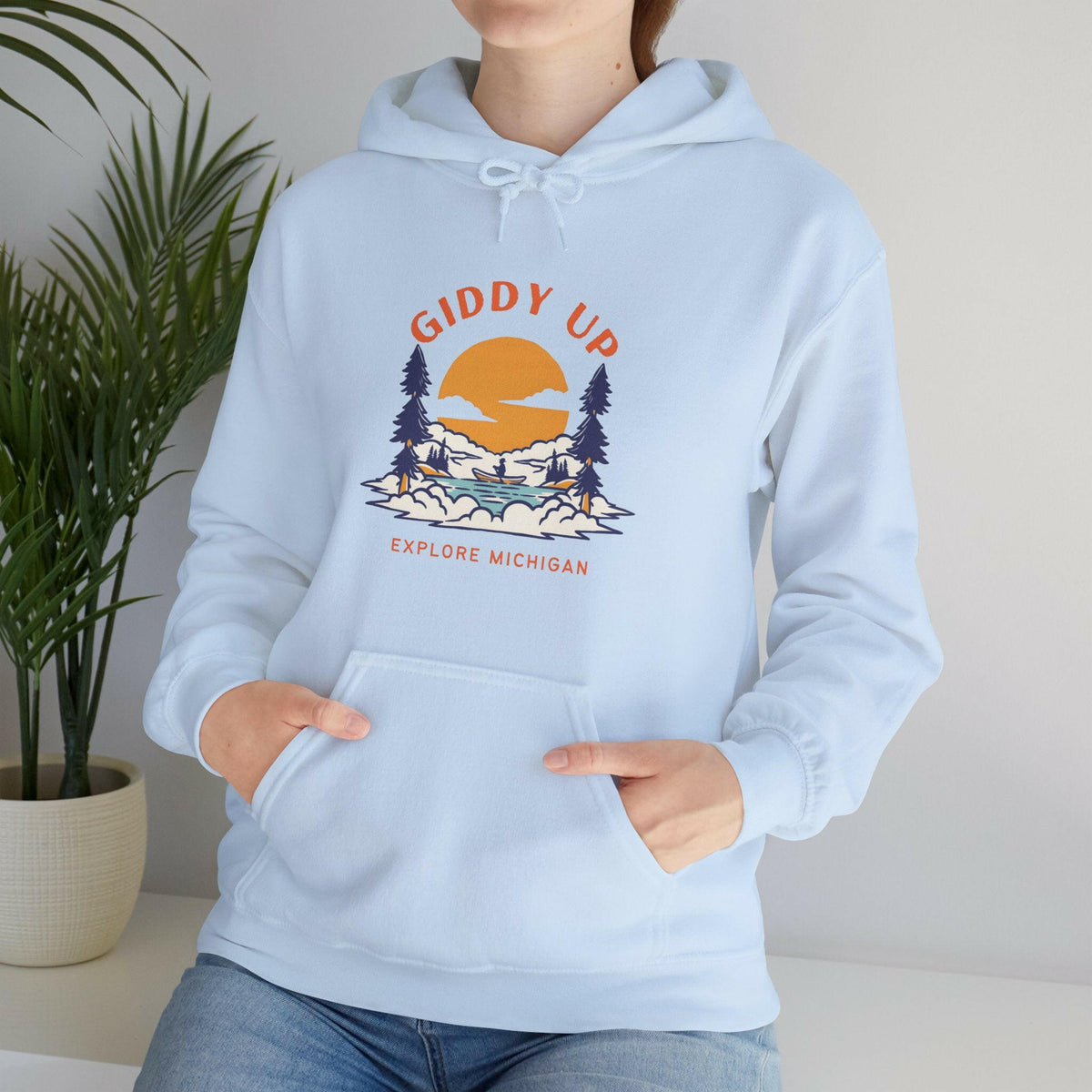 Gidde Rappare Giddy Up - Explore Michigan Unisex Heavy Blend™ Hoodie