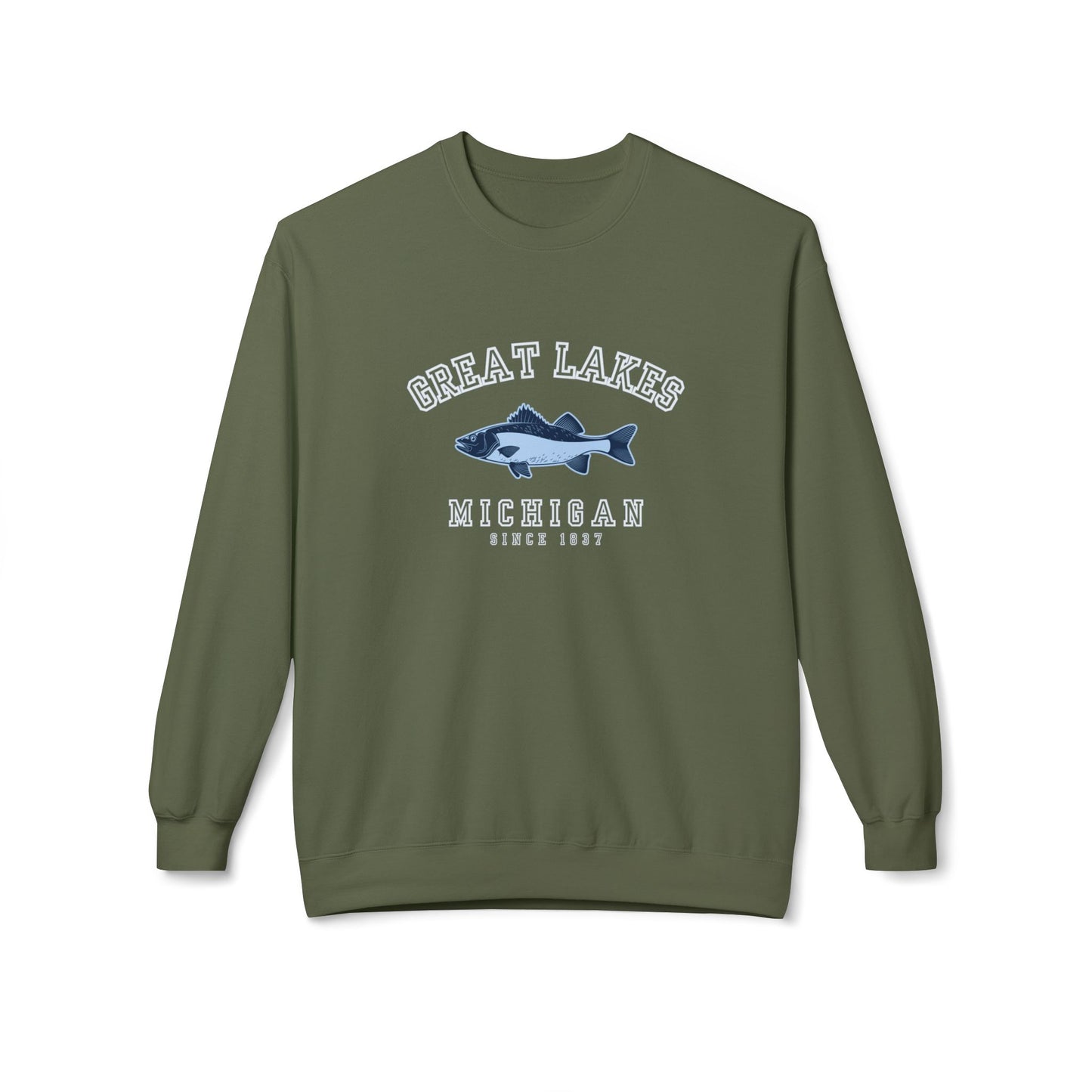 Walleye-in Around Michigan Sweatshirt
