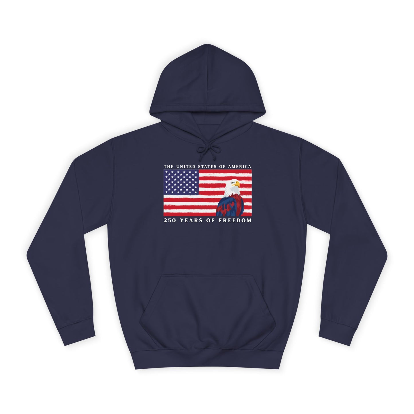 American Eagle Flag Hoodie — Patriotic USA College Sweatshirt
