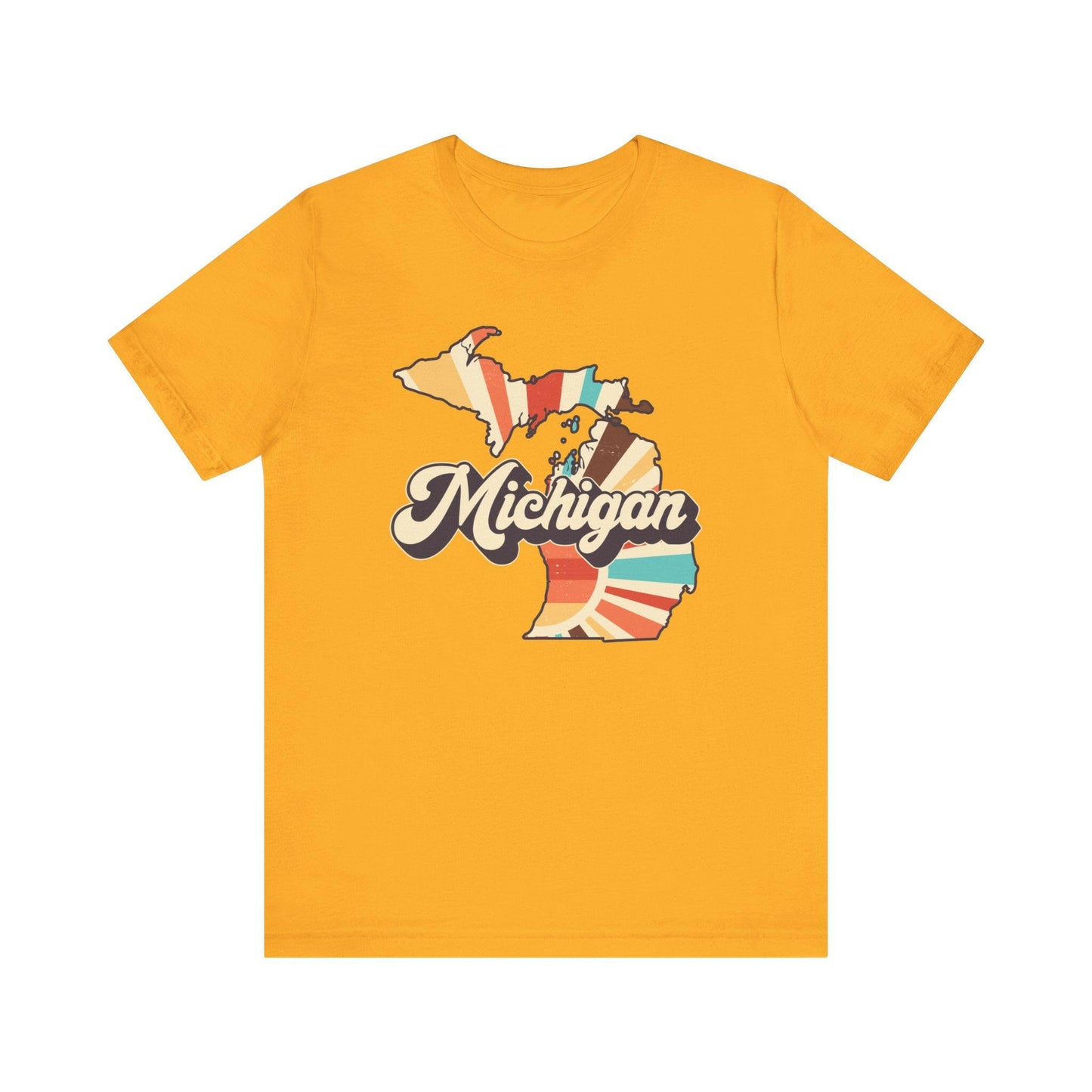 Vintage Sun Retro Michigan Unisex Tee