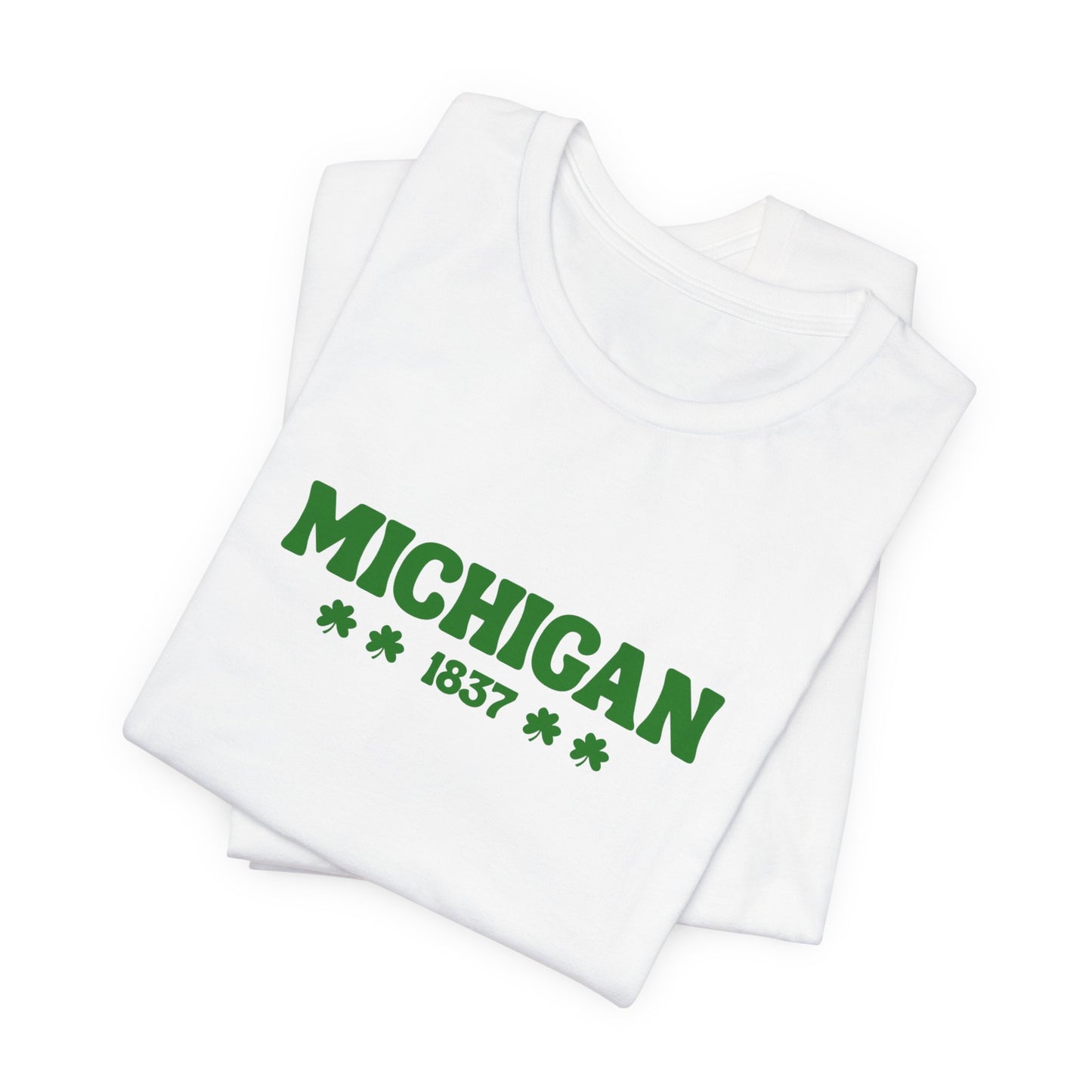Michigan 1837 Vintage St. Patrick's Day Tee