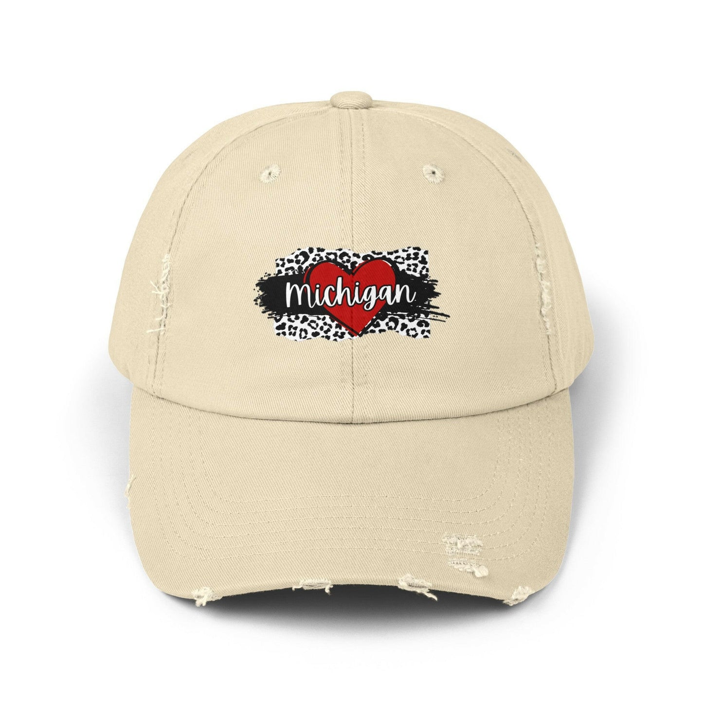 Wild at Heart Michigan Distressed Cap