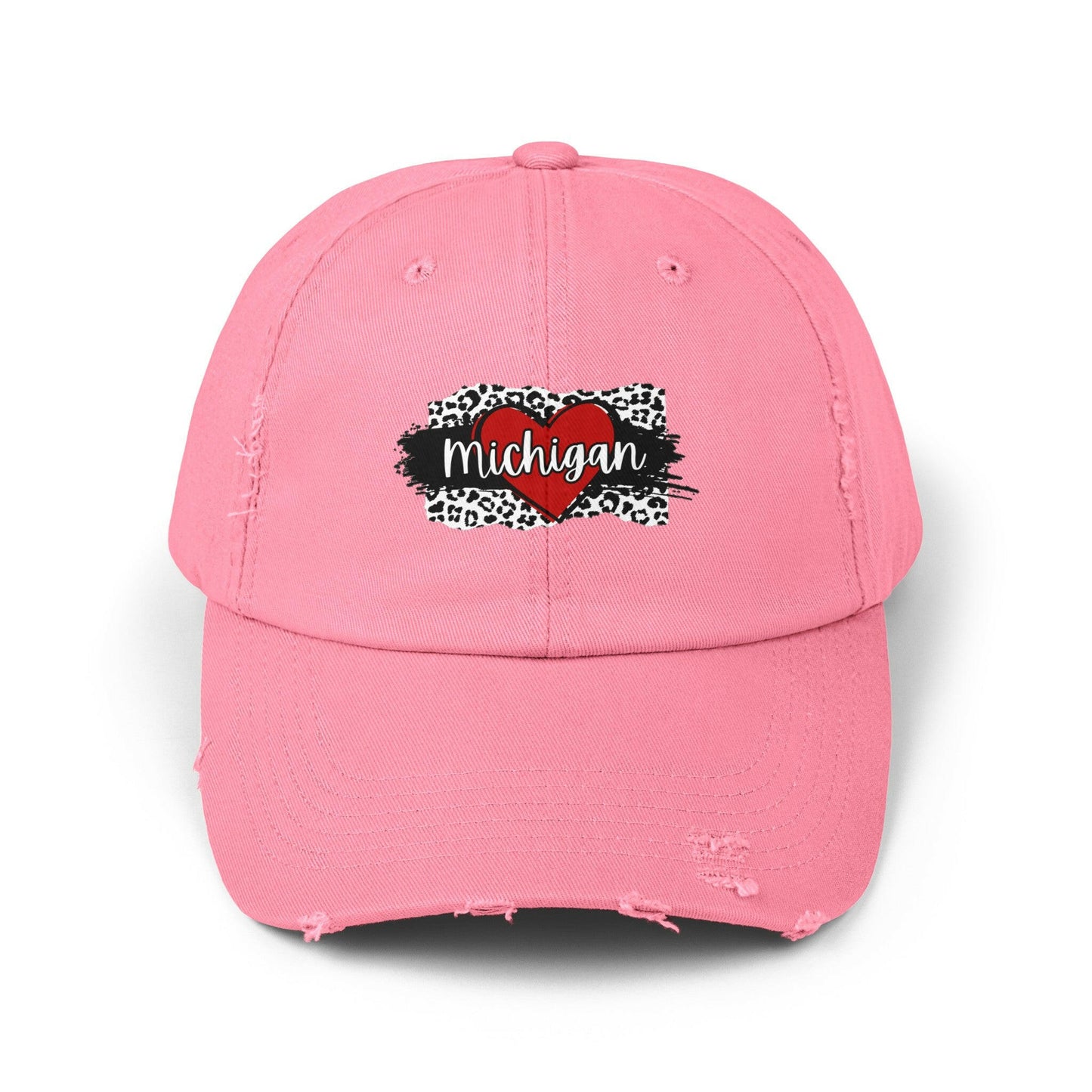 Wild at Heart Michigan Distressed Cap