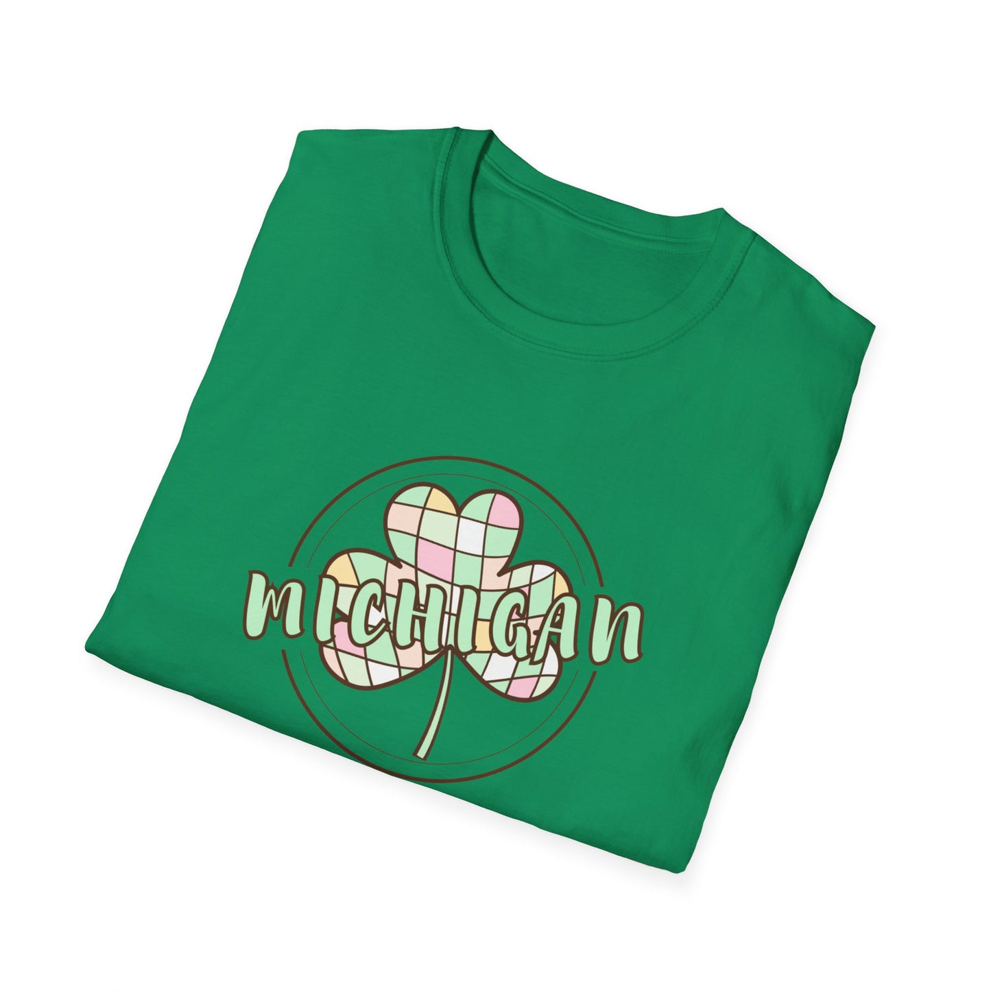 Michigan Plaid Clover St. Patrick’s Day Tee
