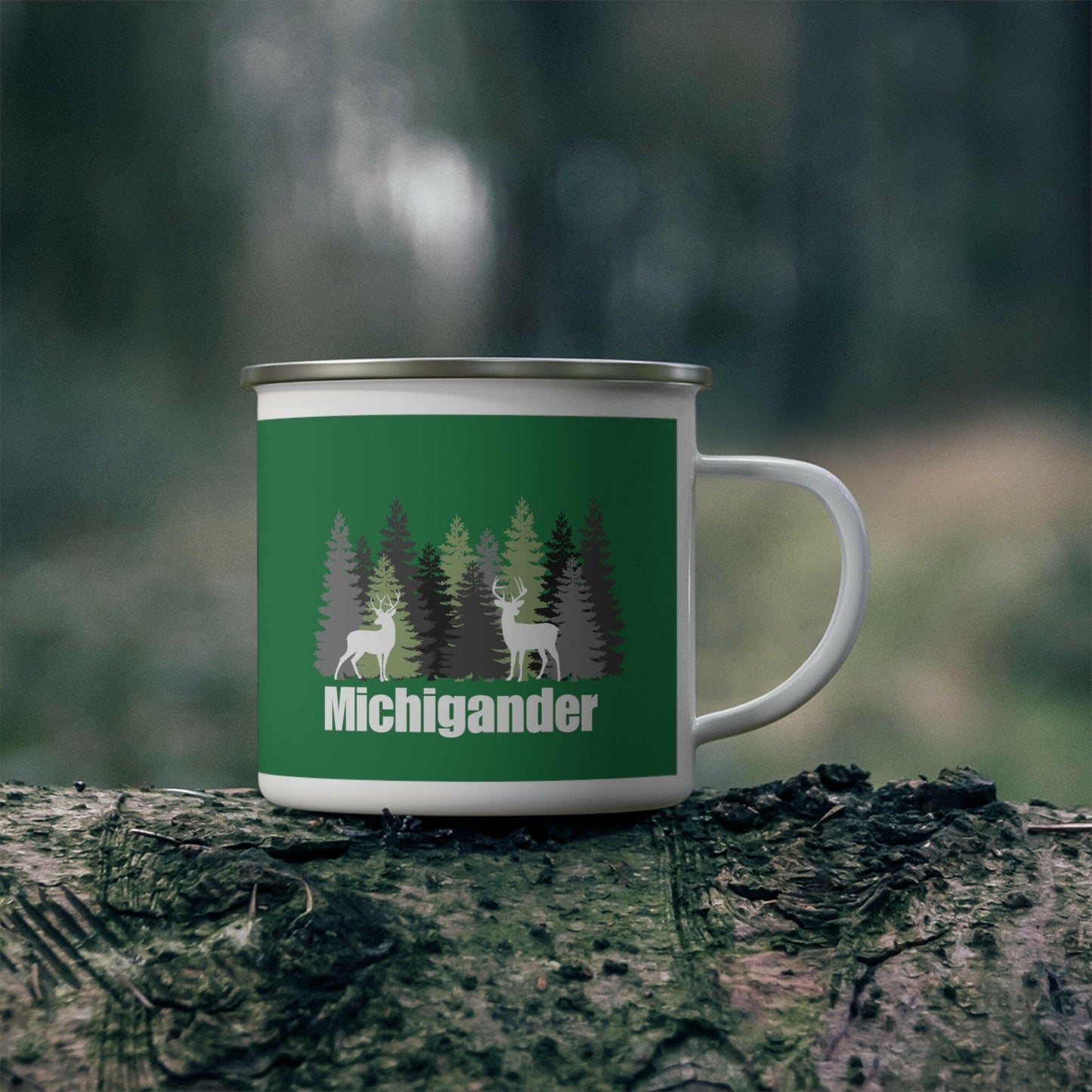 Michigander Wilderness Spirit Enamel Camping Mug