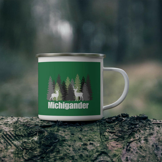 Michigander Wilderness Spirit Enamel Camping Mug