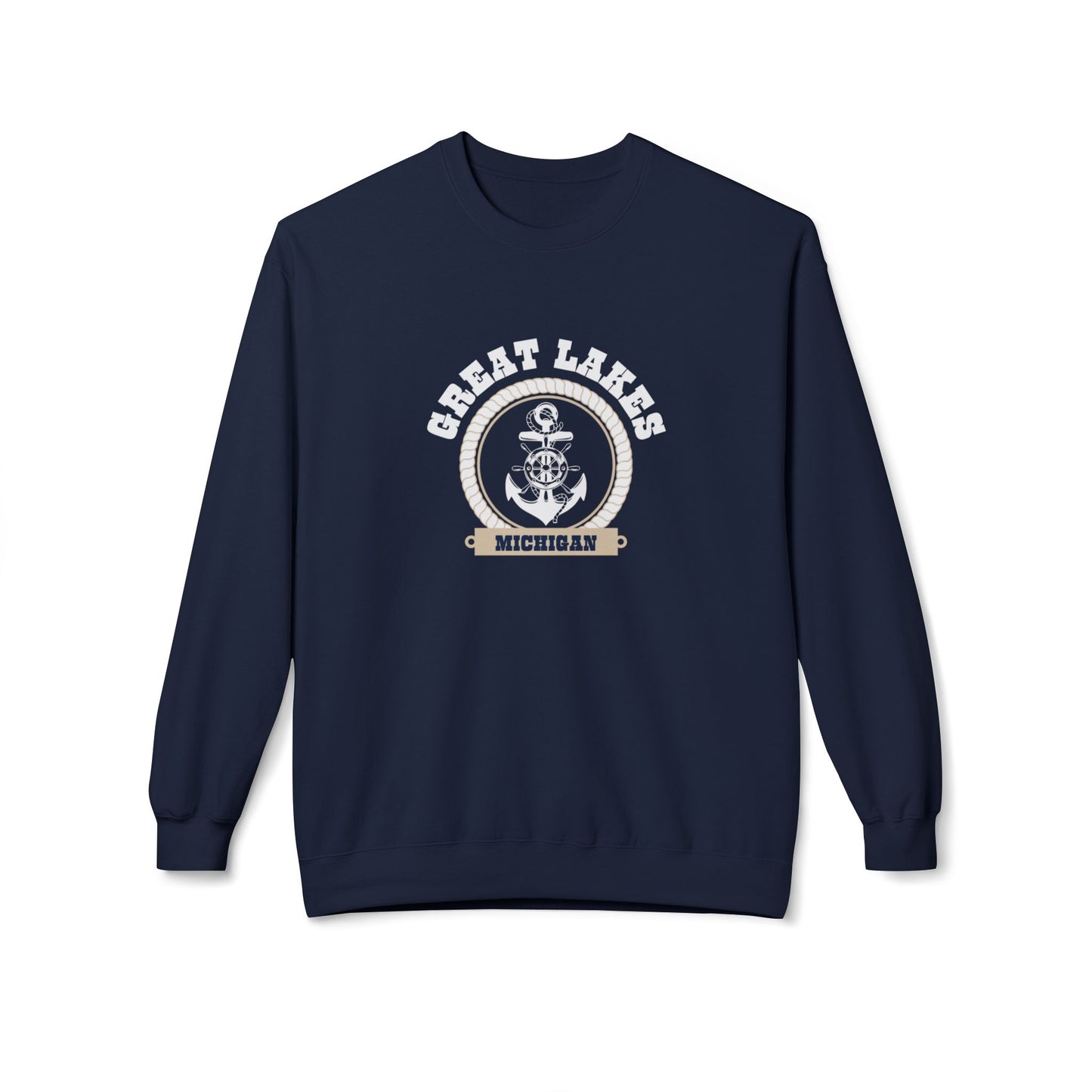 Anchored in Michigan Midweight Sweatshirt