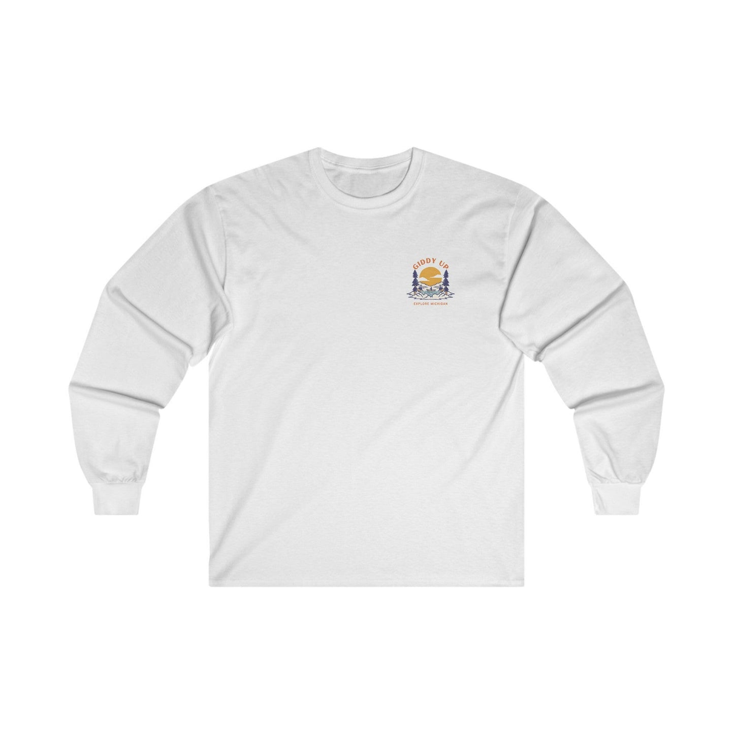 Giddy Up - Explore Michigan Unisex Long Sleeve Tee