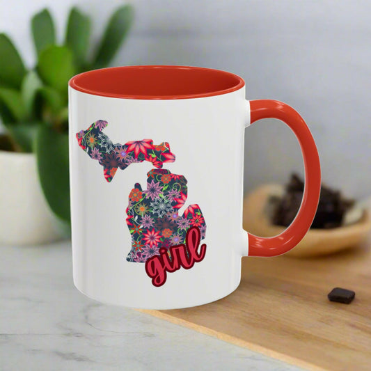 Floral accent enhancing the charm of Michigan girl