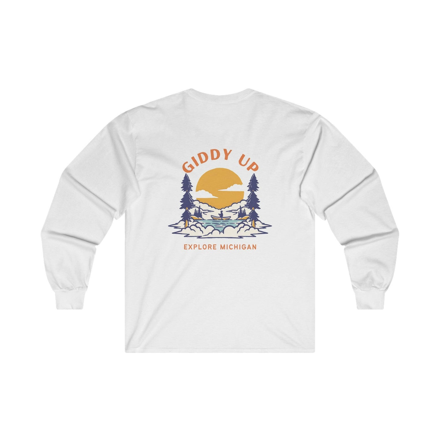 Giddy Up - Explore Michigan Unisex Long Sleeve Tee