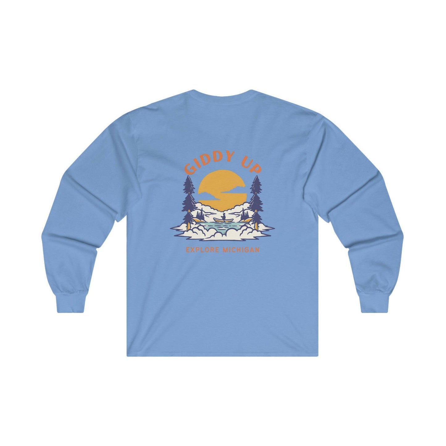 Giddy Up - Explore Michigan Unisex Long Sleeve Tee
