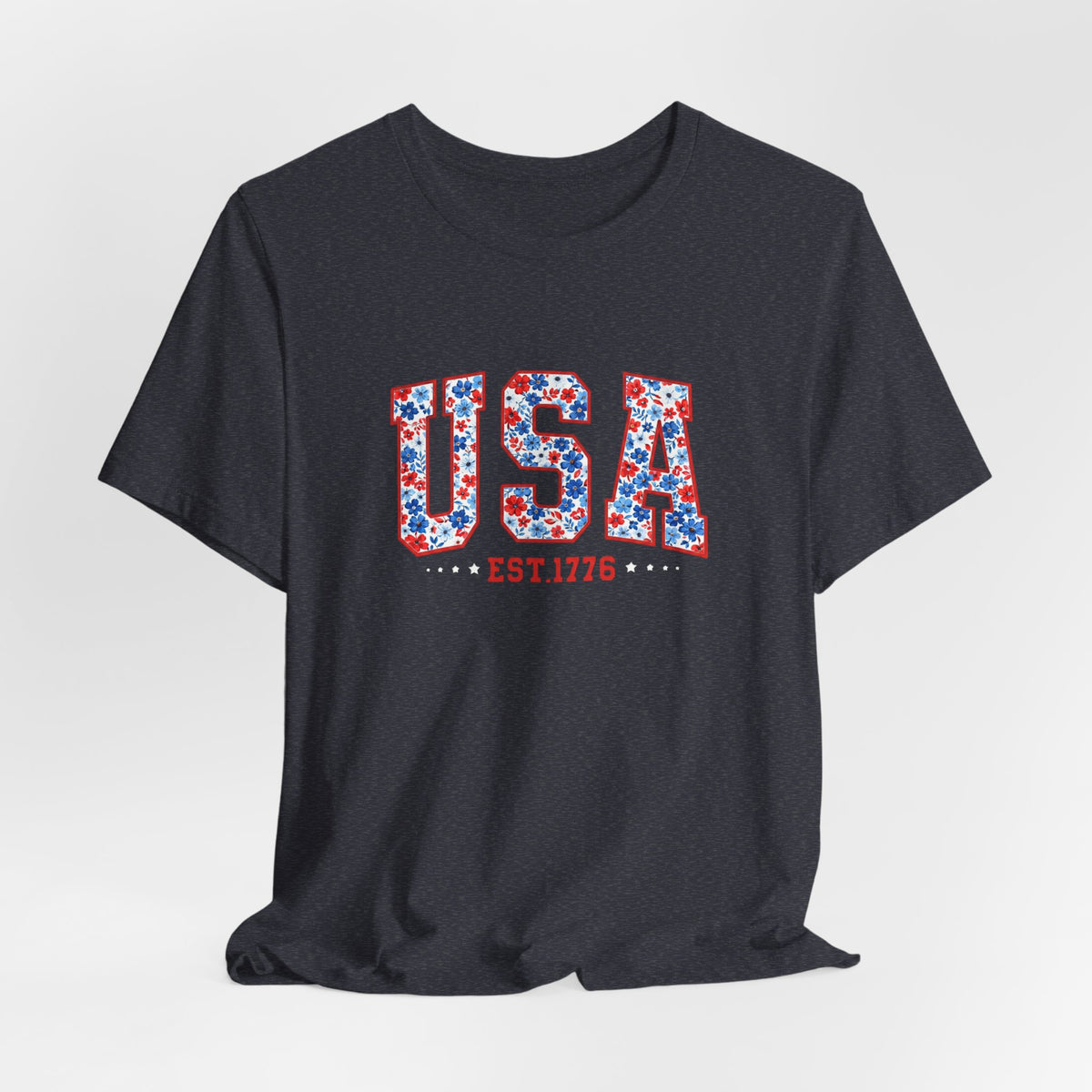 USA Floral Tee