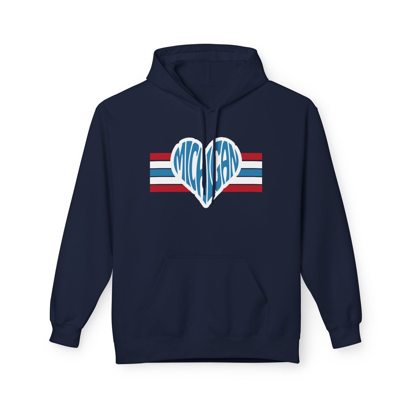 Michigan Love Heart Hoodie